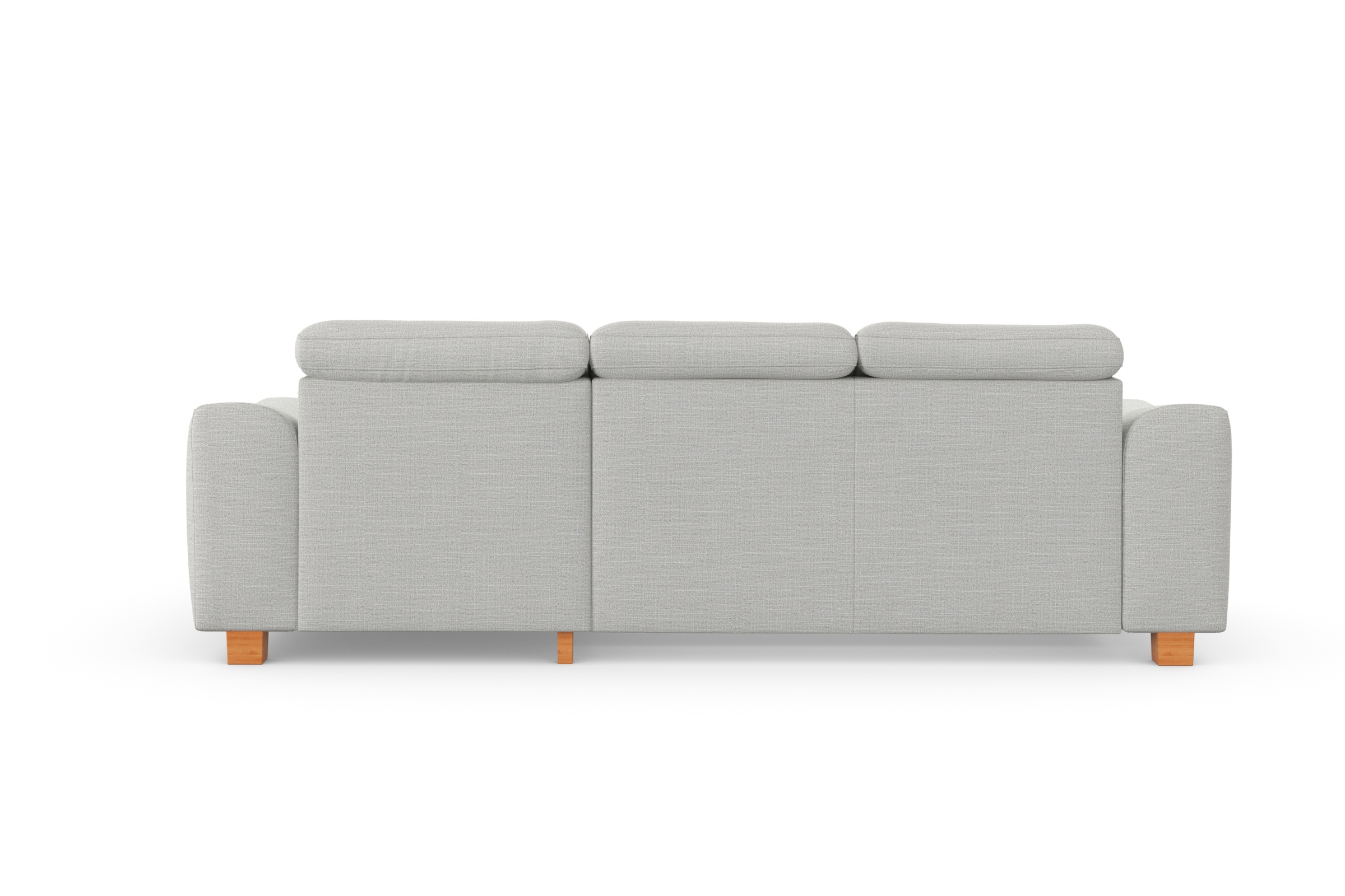 sit&more Ecksofa »Dundee L-Form«, mit Federkern und Massivholzfüßen, wahlweise mit Kopfteilverstellung