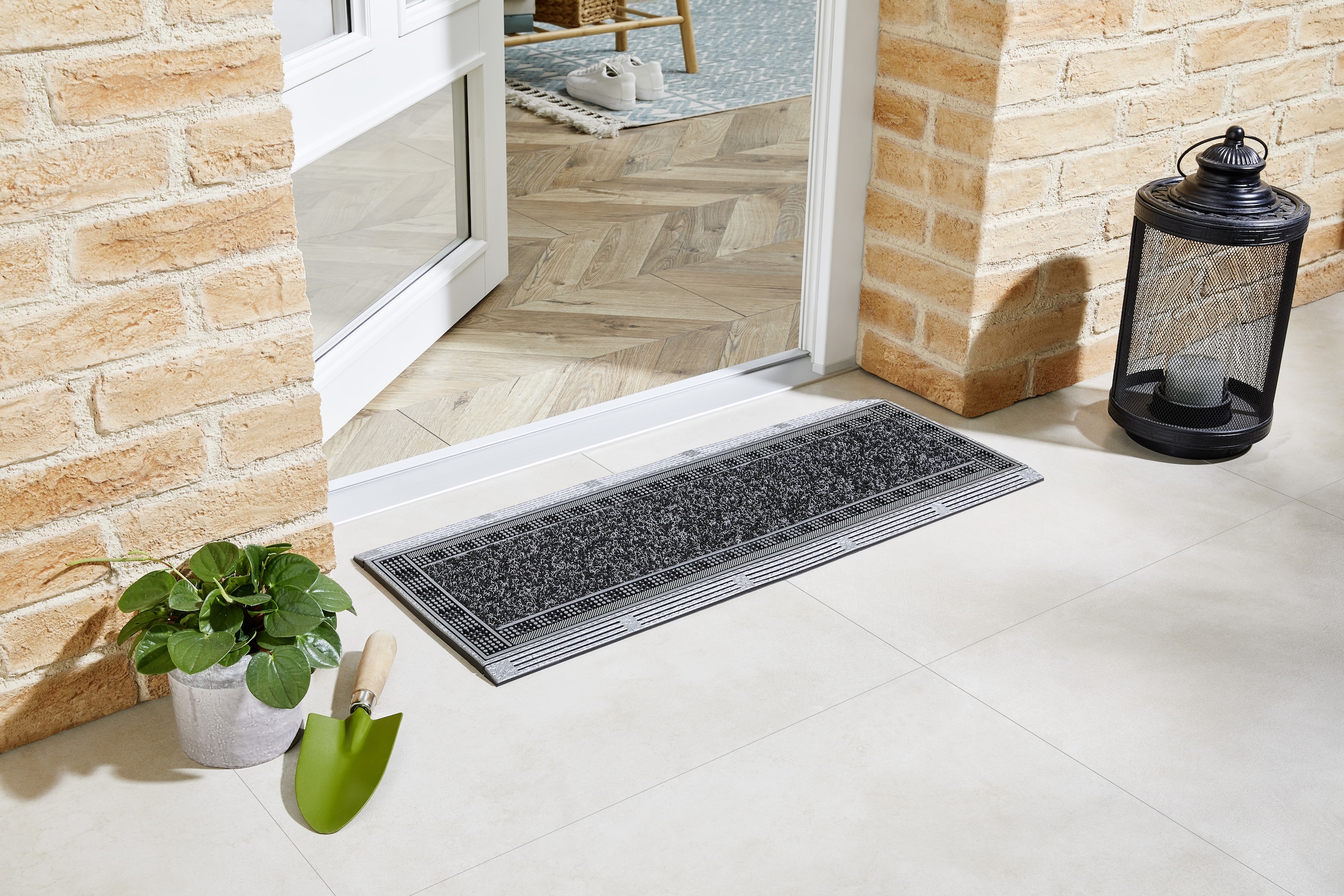 Home2Fashion Fußmatte »CenterClean 2022«, rechteckig, 10 mm Höhe, schmale Schmutzfangmatte, strapazierfähig, In- und Outdoor geeignet