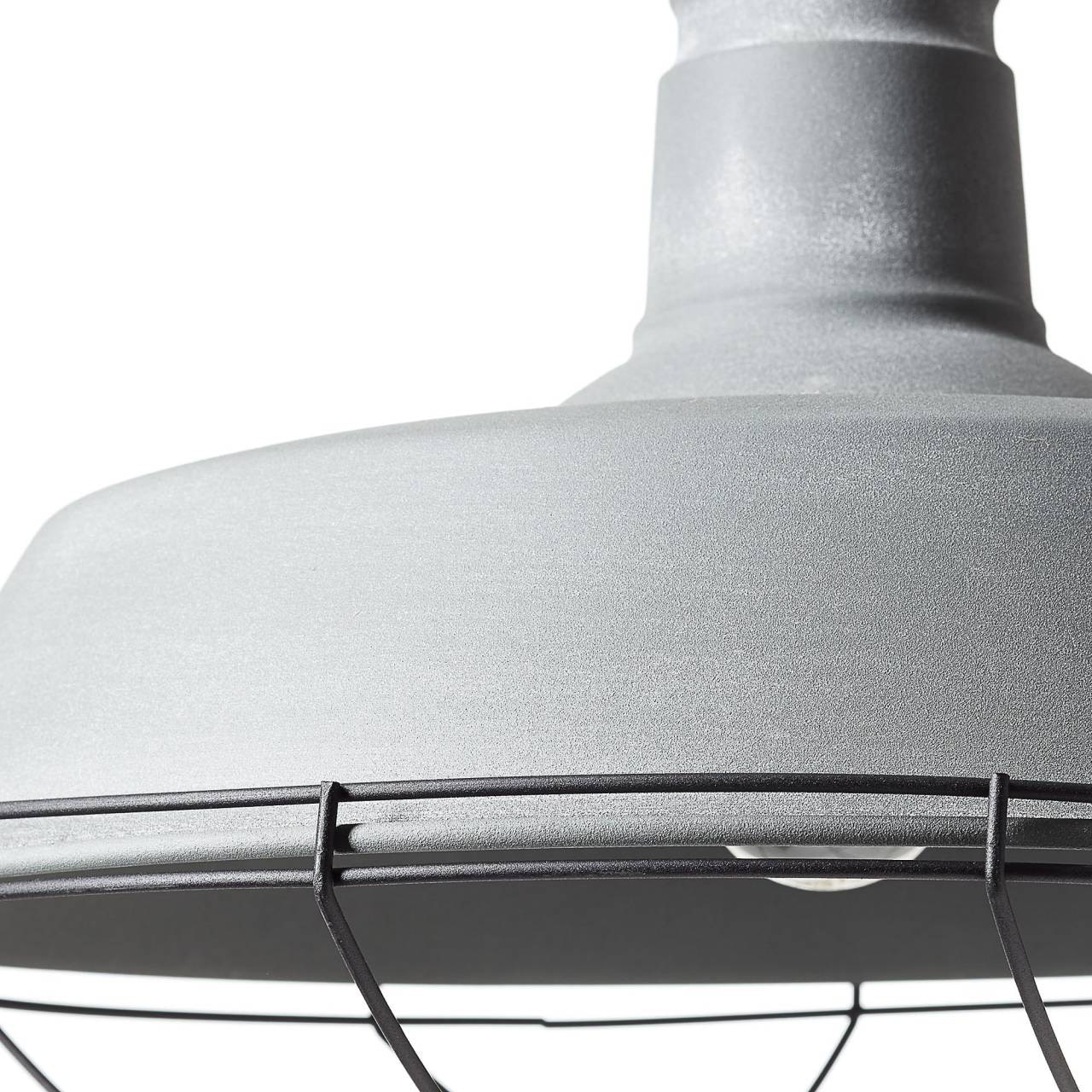 Brilliant Pendelleuchte »Rope« E27 1 Stk. Vintage Industrie Design Grau Beton