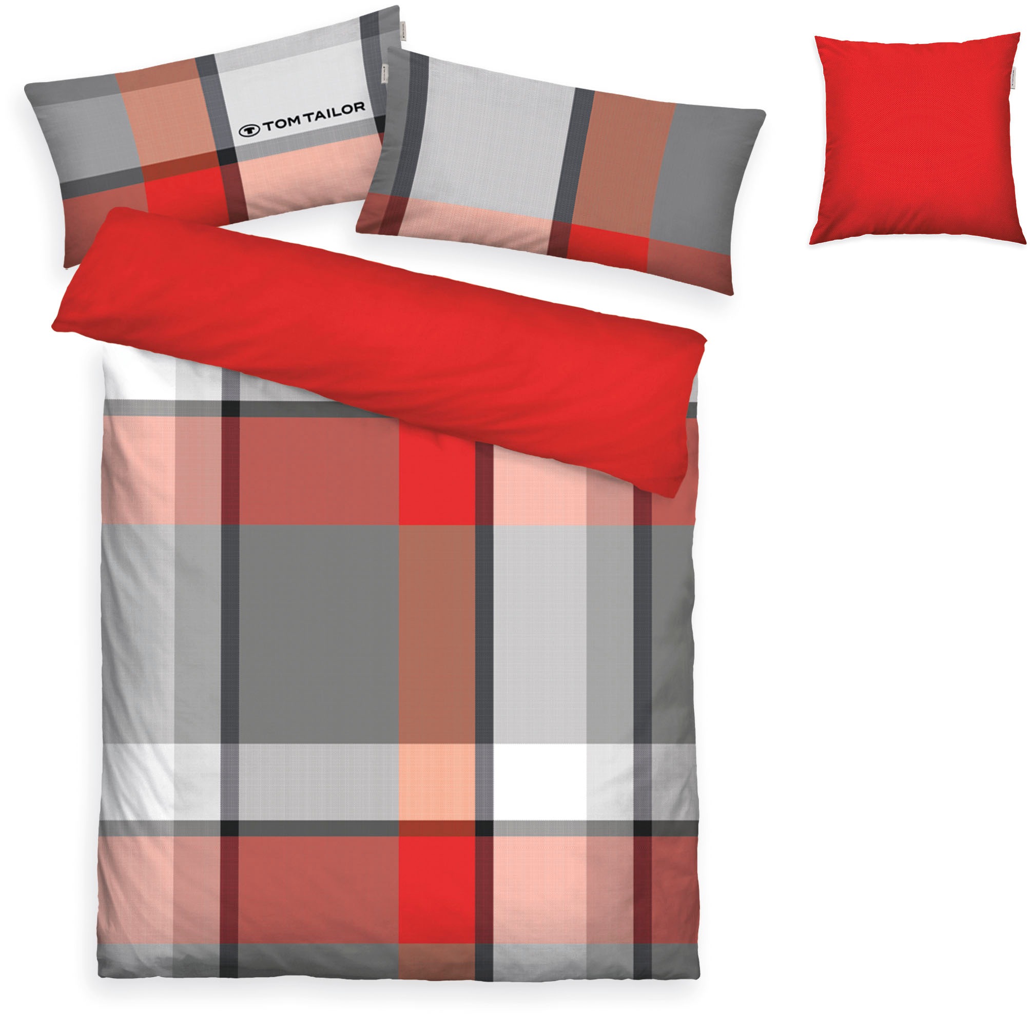 TOM TAILOR HOME Bettwäsche »Lenny in Gr. 135x200 oder 155x220 cm«, mit GRAT günstig online kaufen