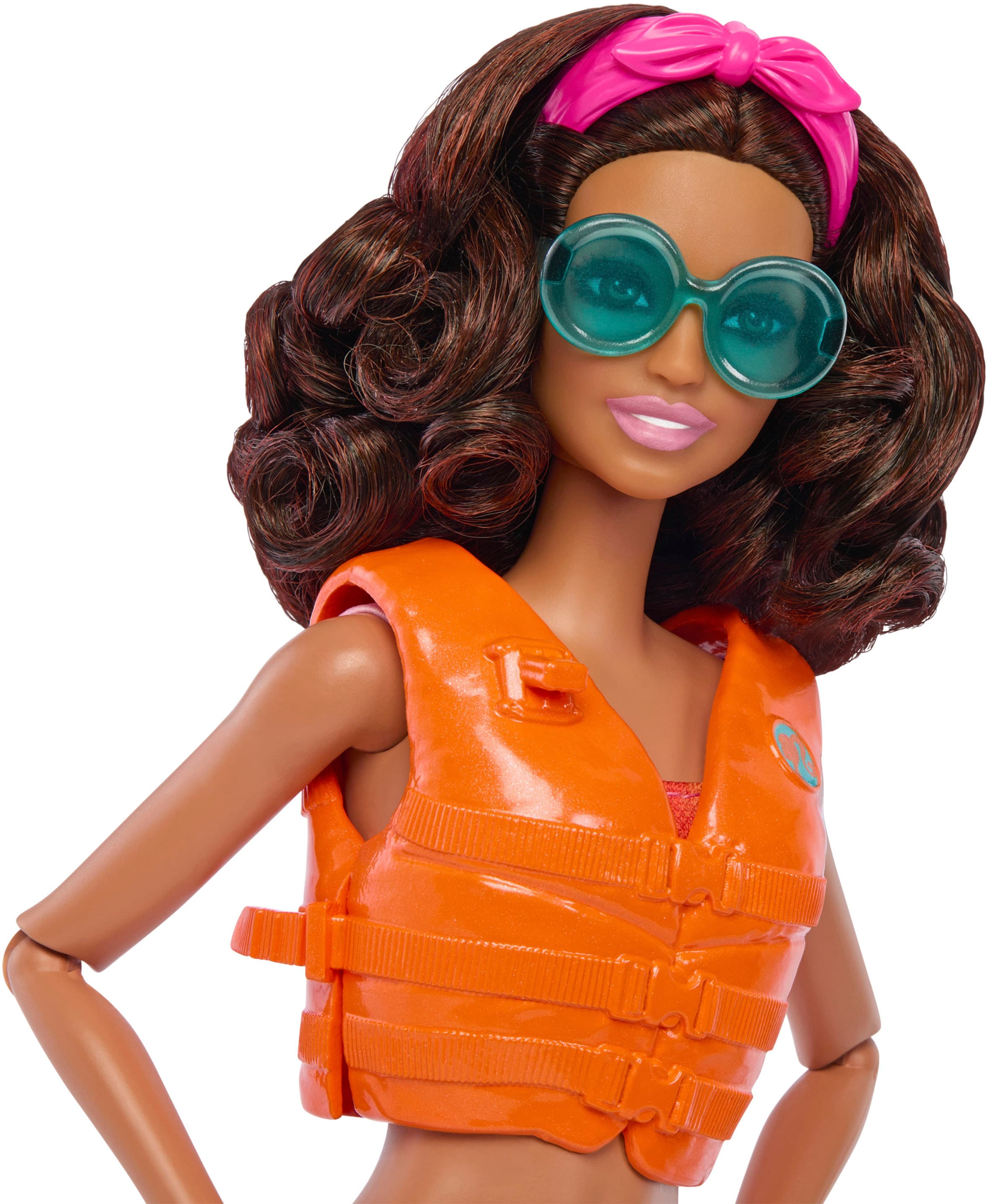 Barbie Anziehpuppe »mit Surfbrett und Hündchen«, beweglich, brünett