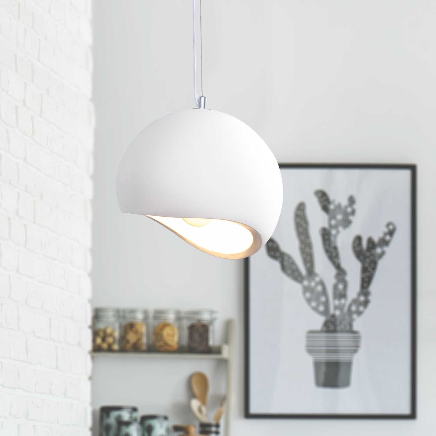 Paco Home Pendelleuchte »BUNDY«, 1 flammig, Leuchtmittel E27 | ohne Leuchtmittel, LED, E27, Lampe Für Wohnzimmer Esszimmer Küche, Höhenverstellbar