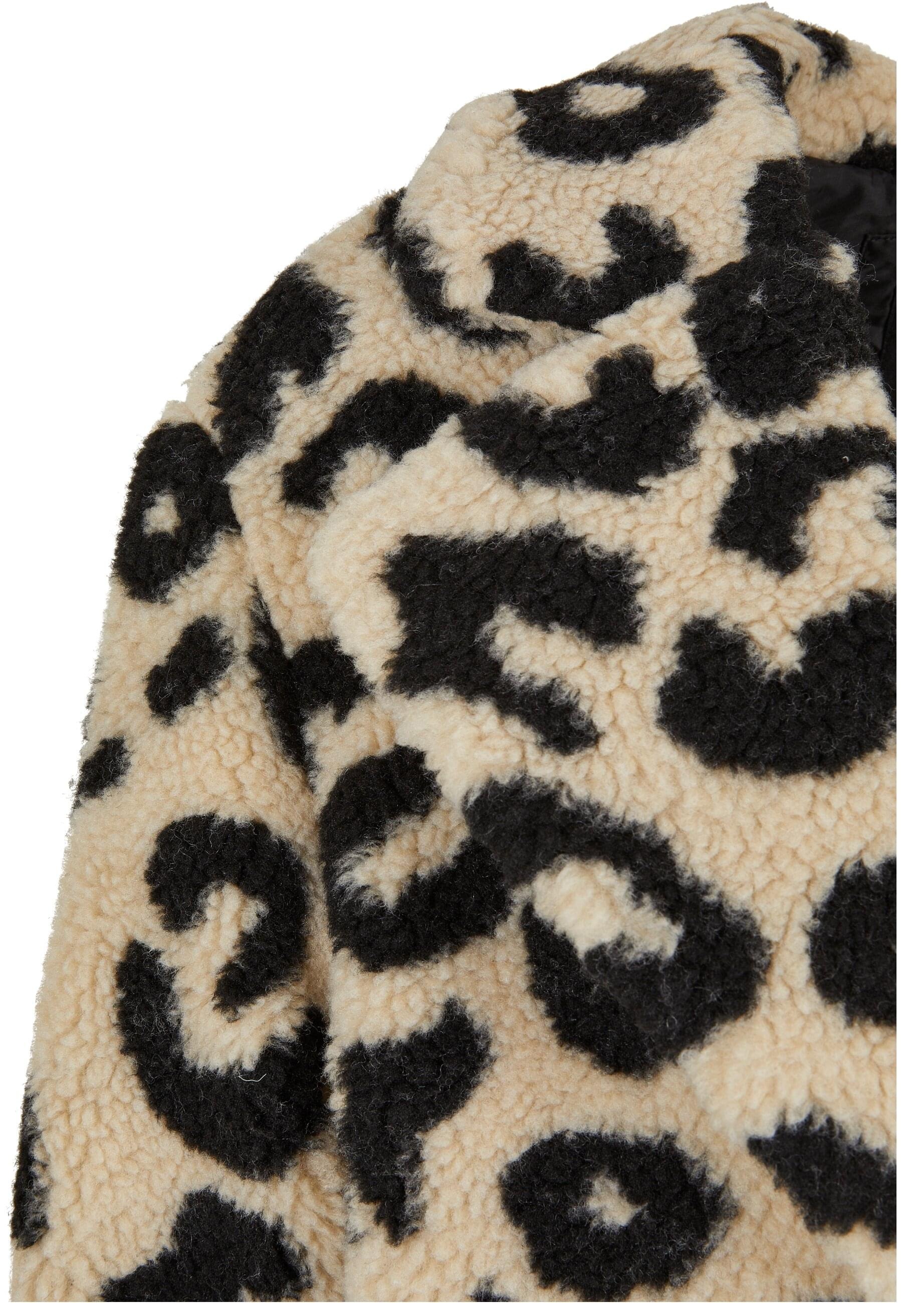 URBAN CLASSICS Winterjacke »Urban Classics Damen Ladies Oversized AOP Sherpa Coat« 1 Stk. tlg. ohne Kapuze