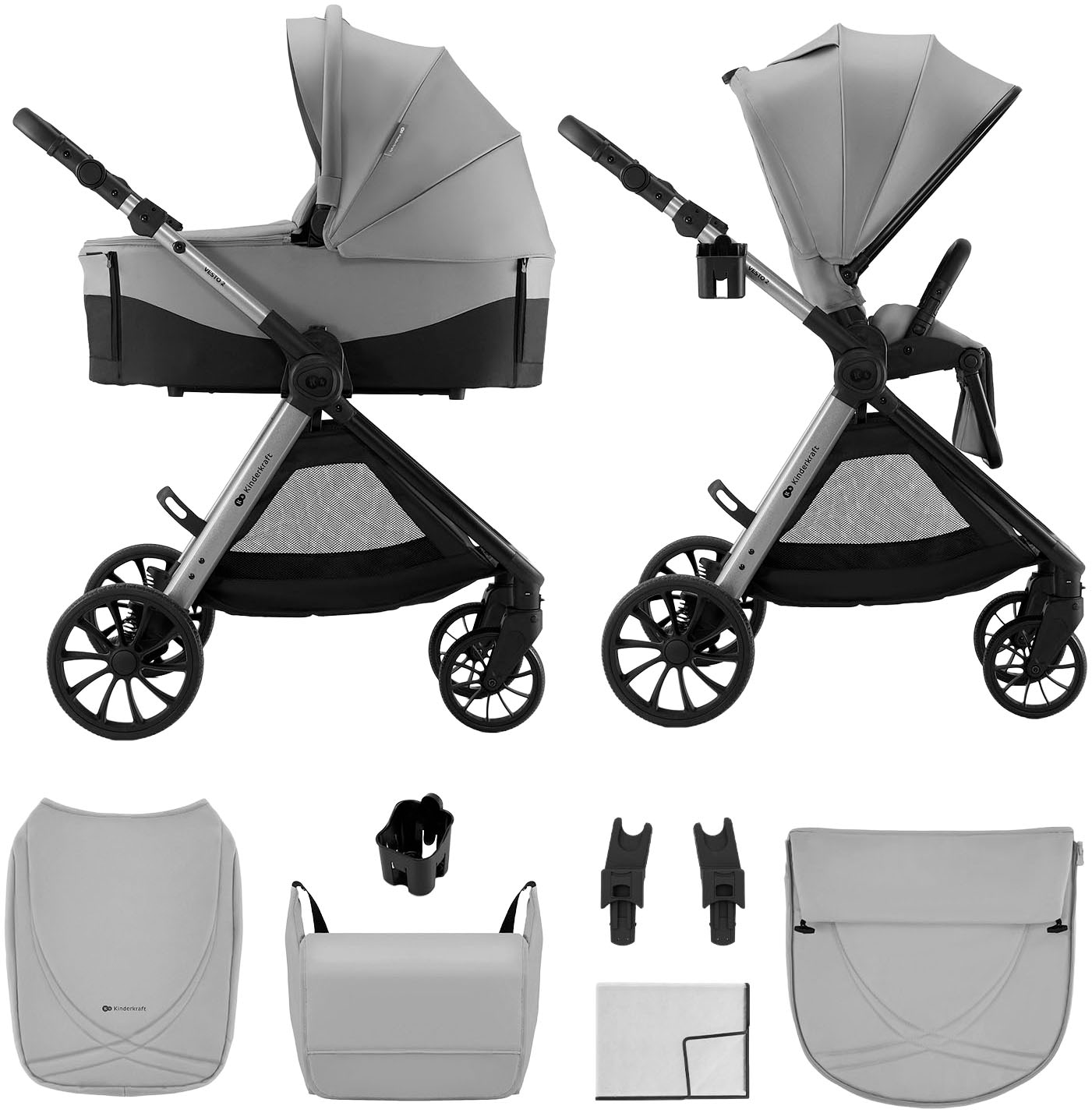 Kinderkraft Kombi-Kinderwagen »VESTO 2 - 2in1« 22 kg