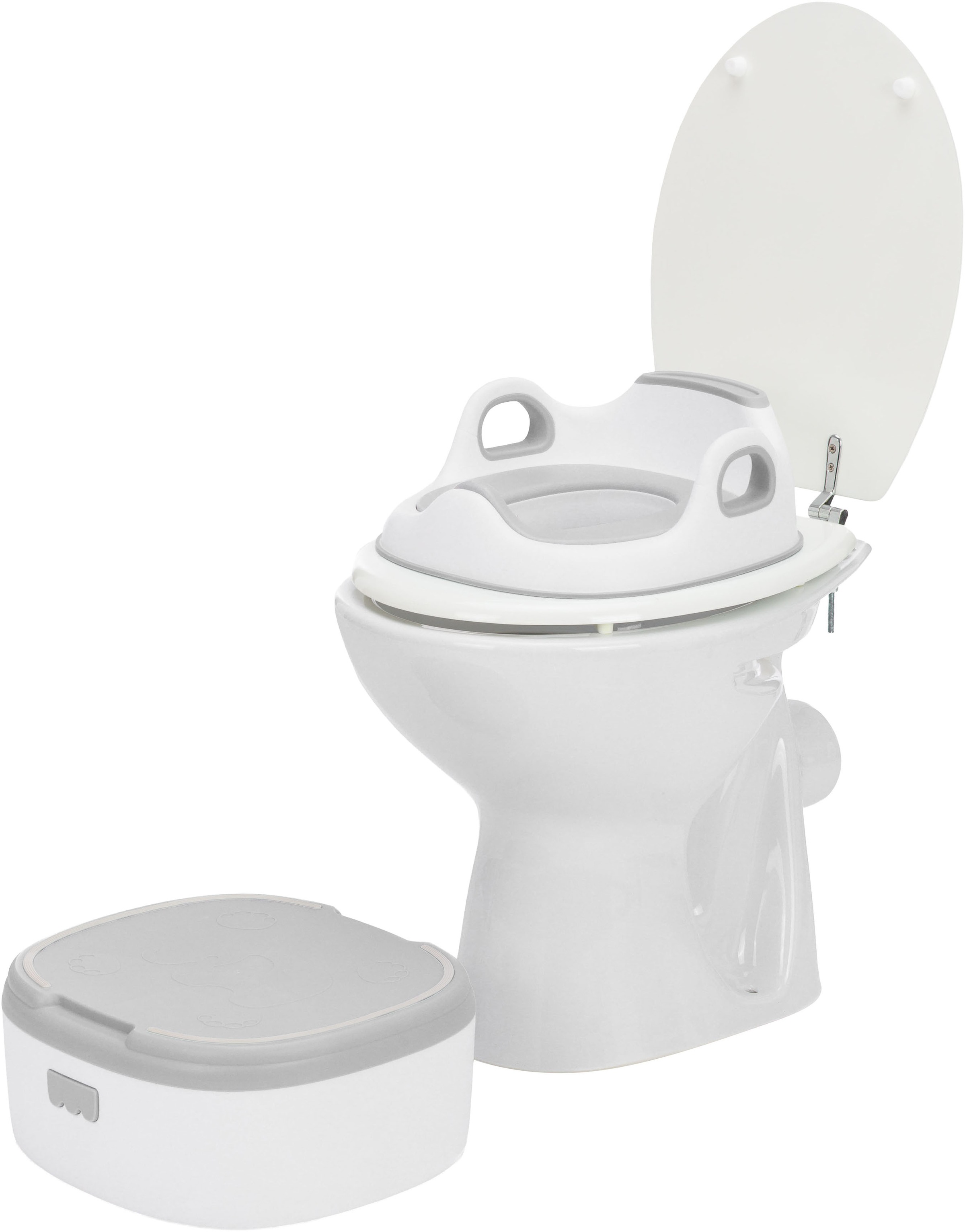 Fillikid Töpfchen »Multifunktionstopf 3in1« Töpfchen, WC-Aufsatz & Tritthocker in einem