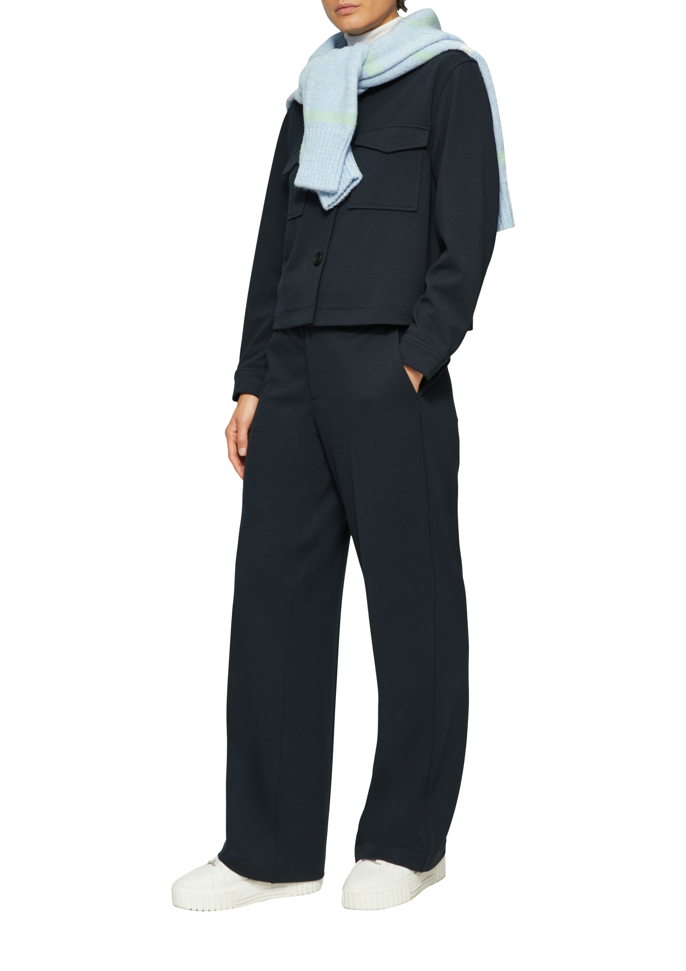 s.Oliver Jerseyhose, aus Struktur-Jersey
