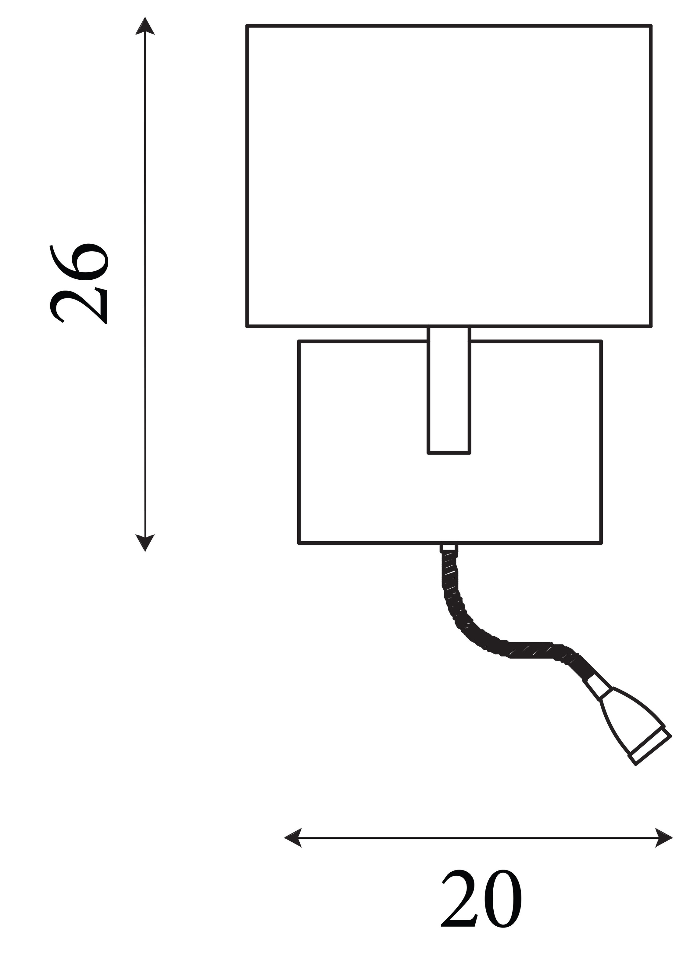 Searchlight Wandleuchte »Hotelwandlampe mit LED-Leselampe - Metall und Stoffschirm« E27 1 Stk.