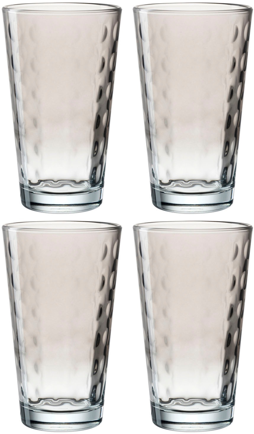 LEONARDO Gläser-Set »OPTIC«, (Set, 4 tlg.), 540 ml, 4-teilig günstig online kaufen