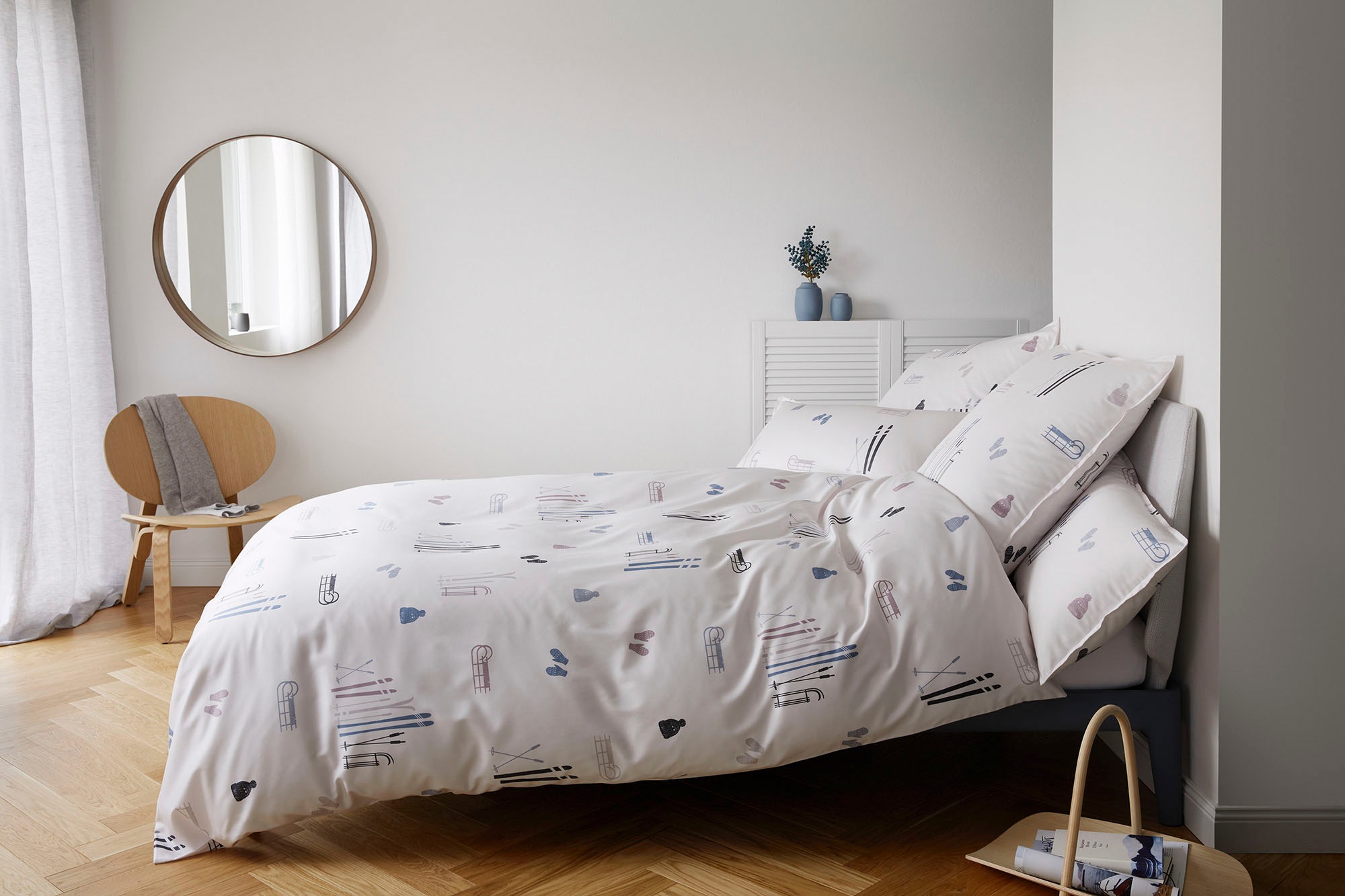 Elegante Bettwäsche »Winterzauber« 2 Stk. tlg. angenehmes Hautgefühl günstig online kaufen