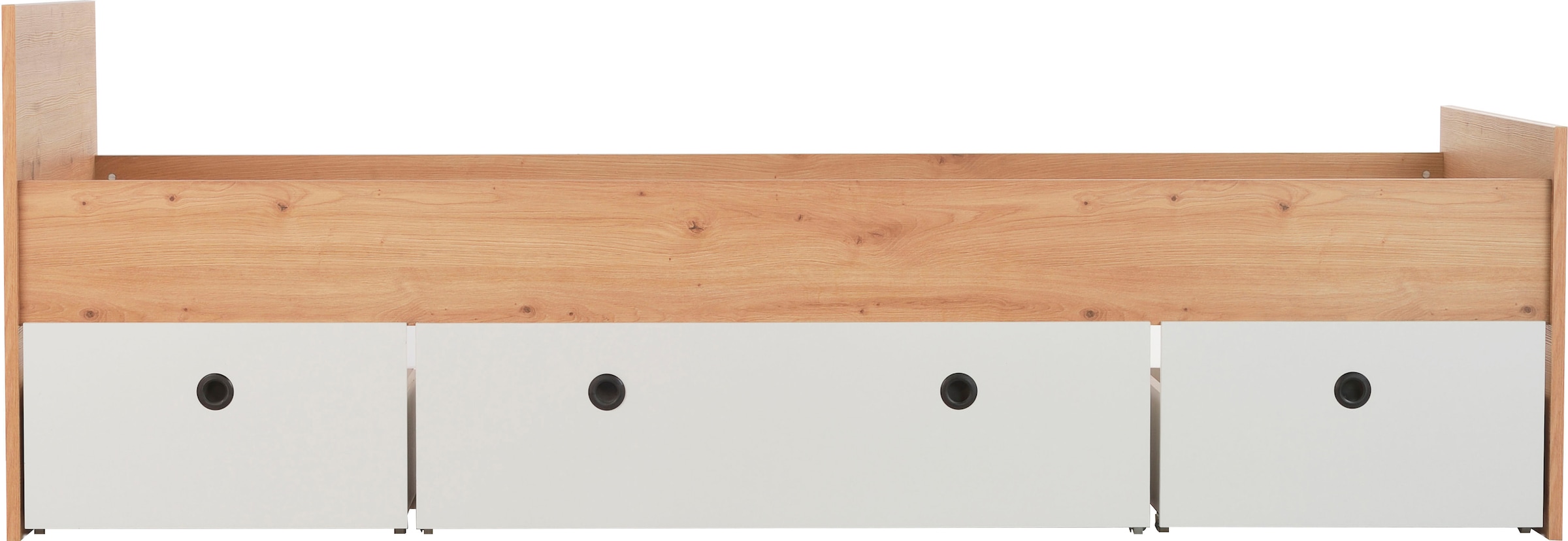 arthur berndt Jugendzimmer-Set »Jugendzimmer-Set »Bente« 5-teilig« 2tlg, 3tlg, 5tlg -Schrank, Bett, Schreibtisch, Sideboard, Standregal, 2 tlg. Artisan Oak Nb/Weiß