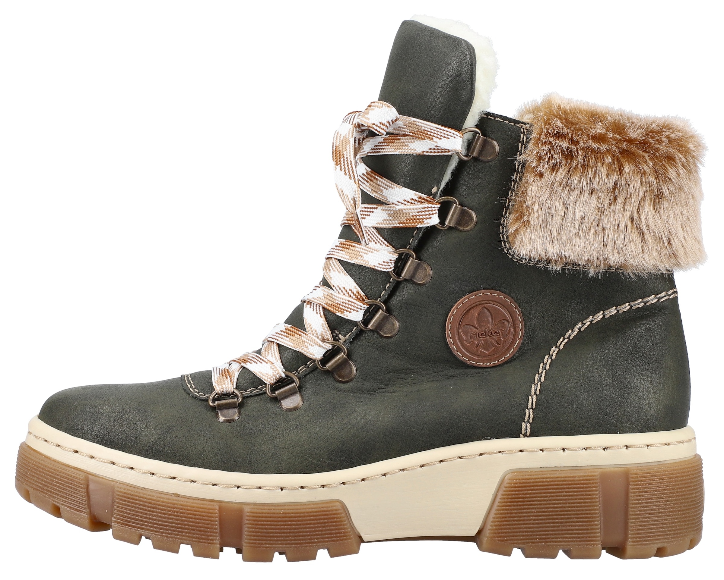 Rieker Winterboots, mit gestepptem Schaftrand