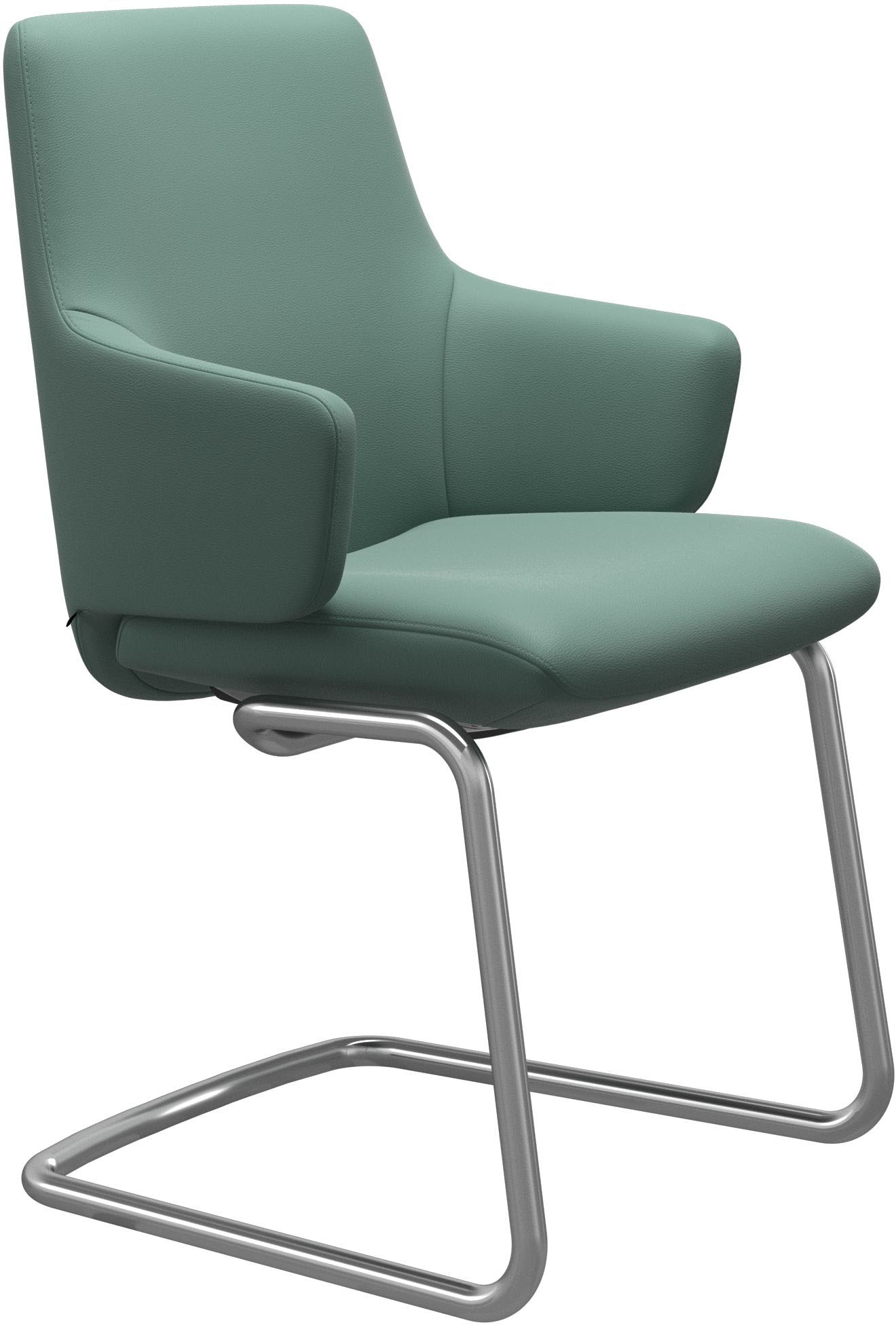 Stressless® Polsterstuhl »Laurel«, Leder PALOMA, Low Back mit Armlehne, Größe L, mit Beinen aus Stahl in Schwarz matt