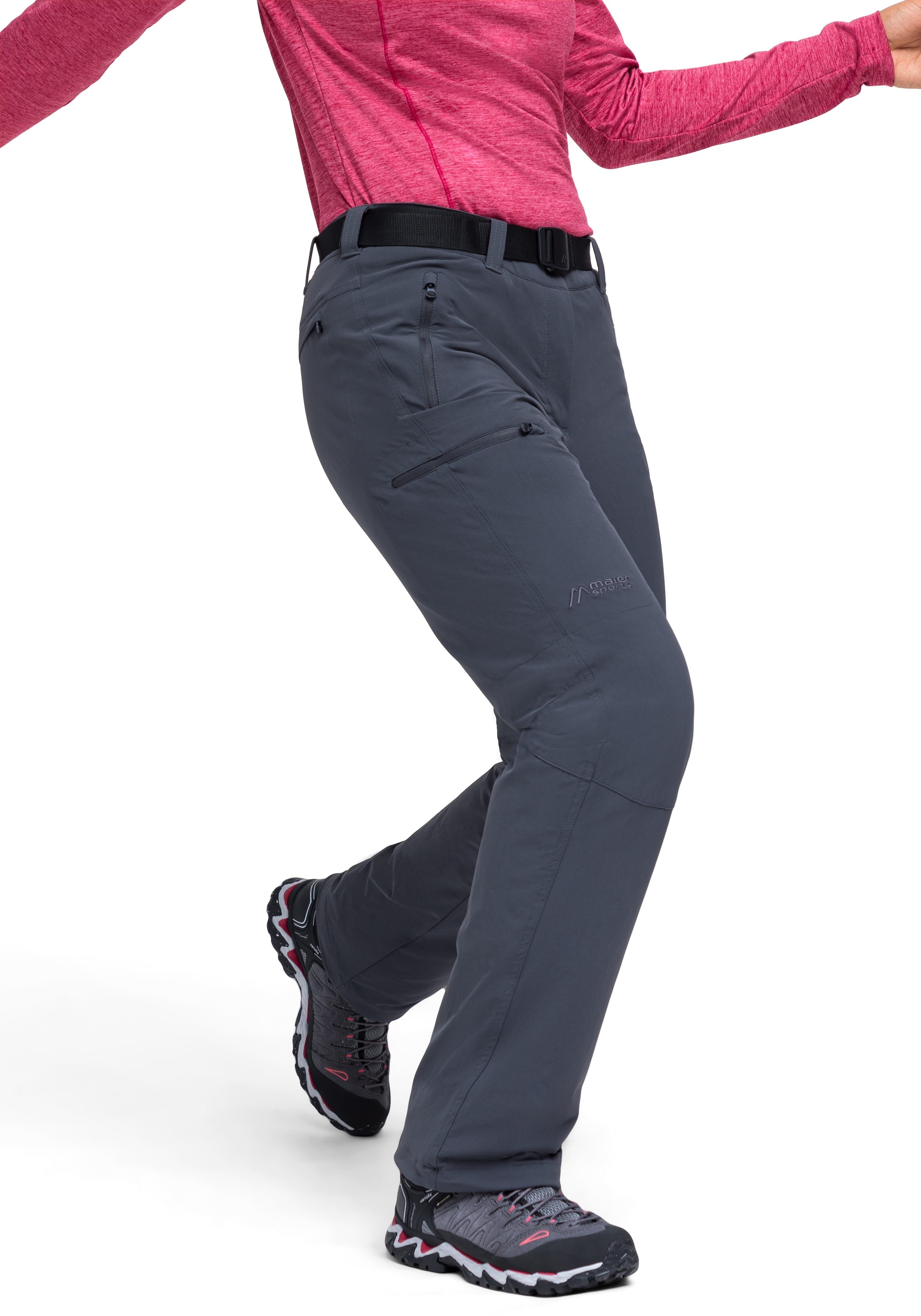 Maier Sports Funktionshose »Rechberg«  Damen Outdoorhose gefüttert, Wanderhose mit 4 RV-Taschen, Regular Fit