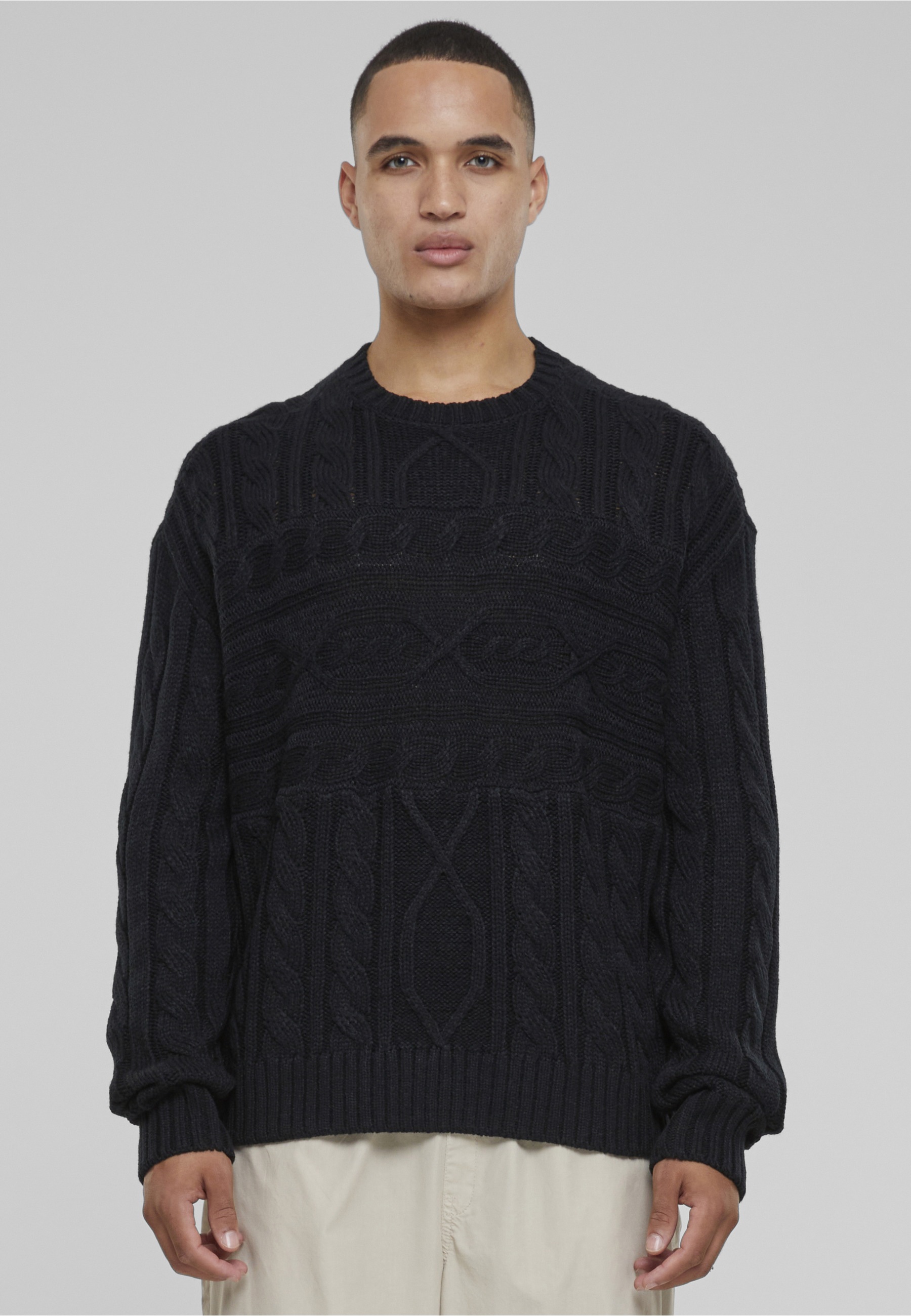 URBAN CLASSICS Rundhalspullover »Urban Classics Herren Set In Boxy Sweater« 1 Stk.