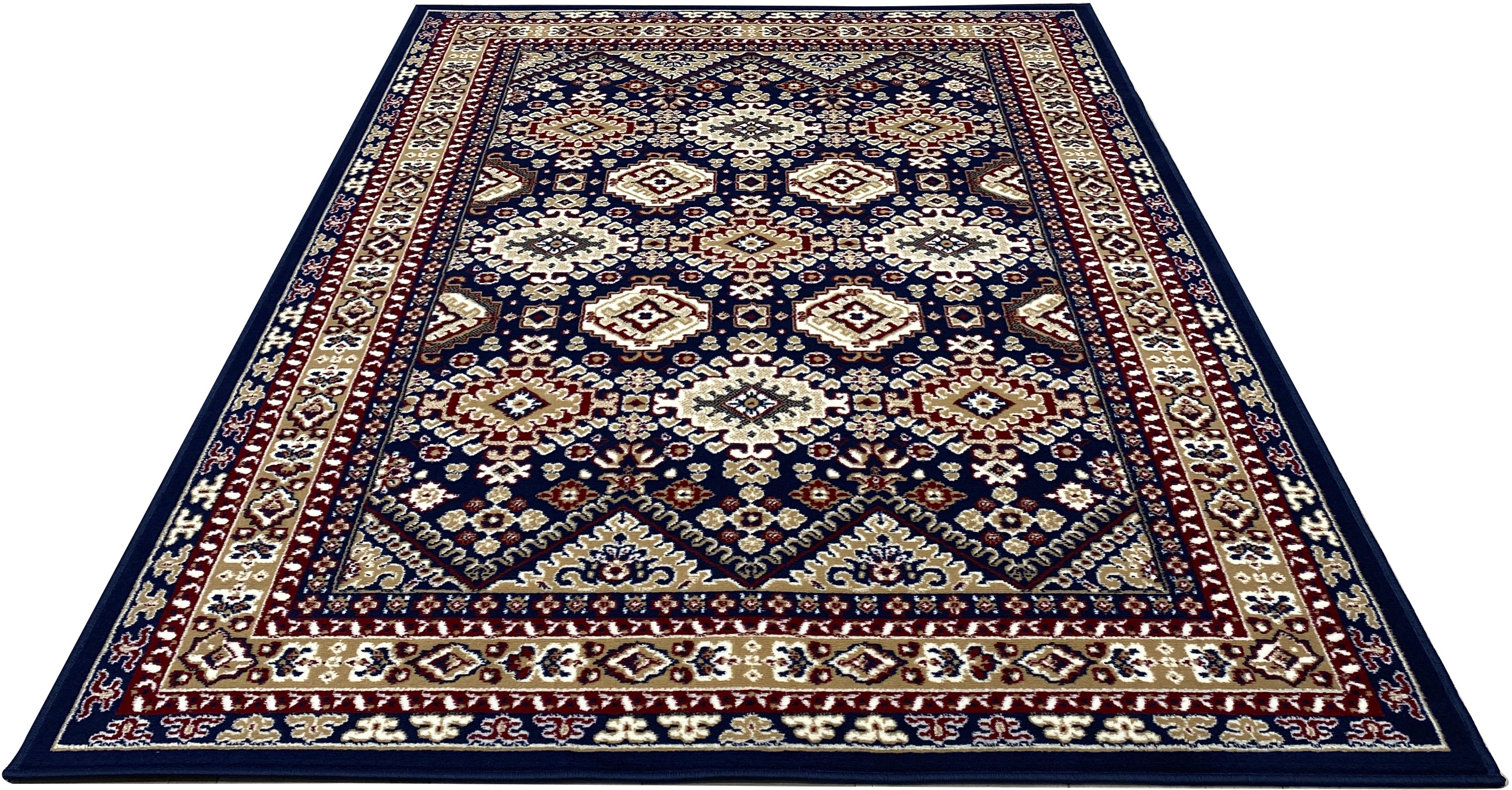 Teppich »Diantha«, rechteckig, Orient-Optik, mit Bordüre, Kurzflor, pflegeleicht,...