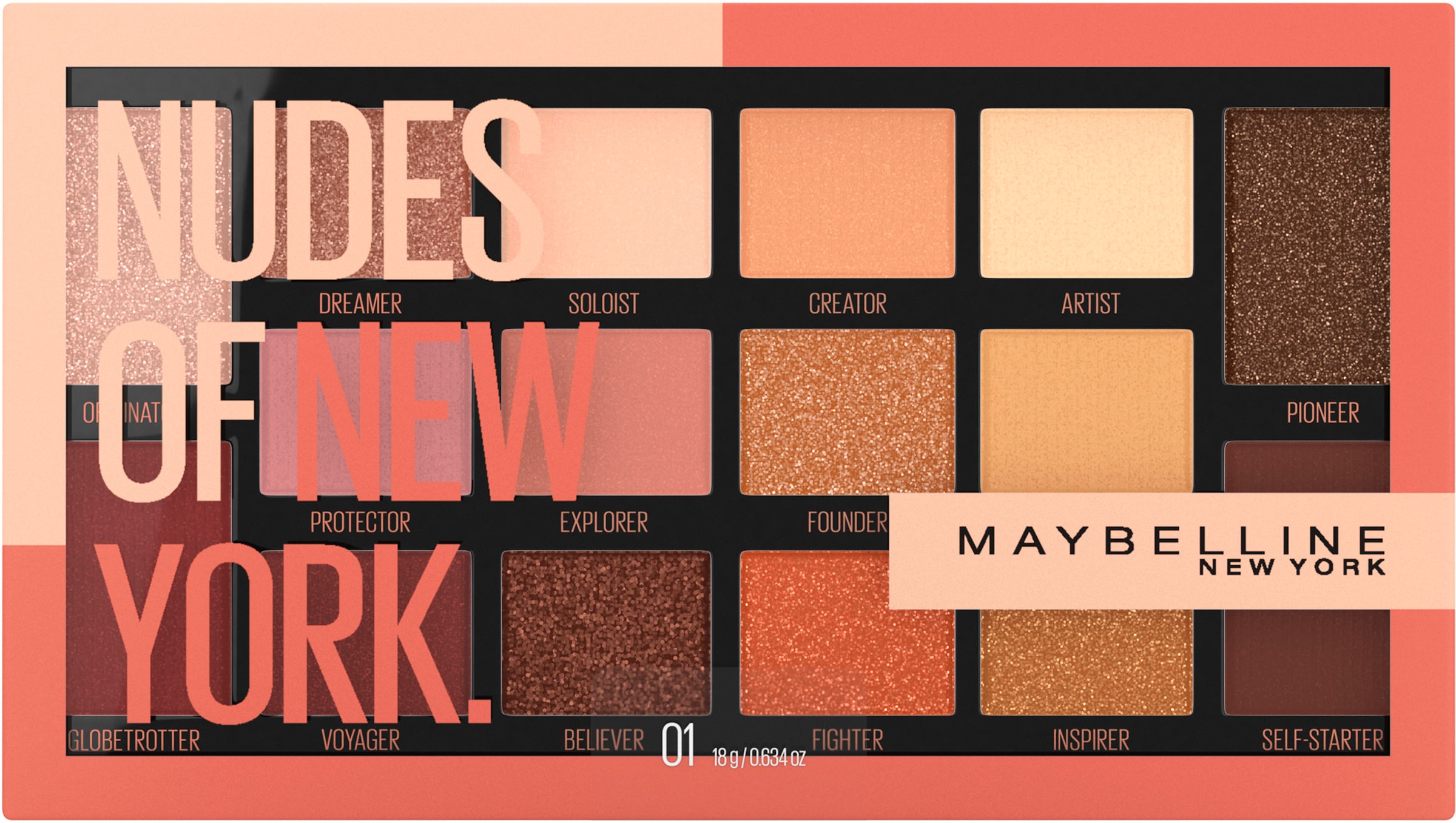 Bild von MAYBELLINE NEW YORK Lidschatten-Palette »Nudes Of New York«