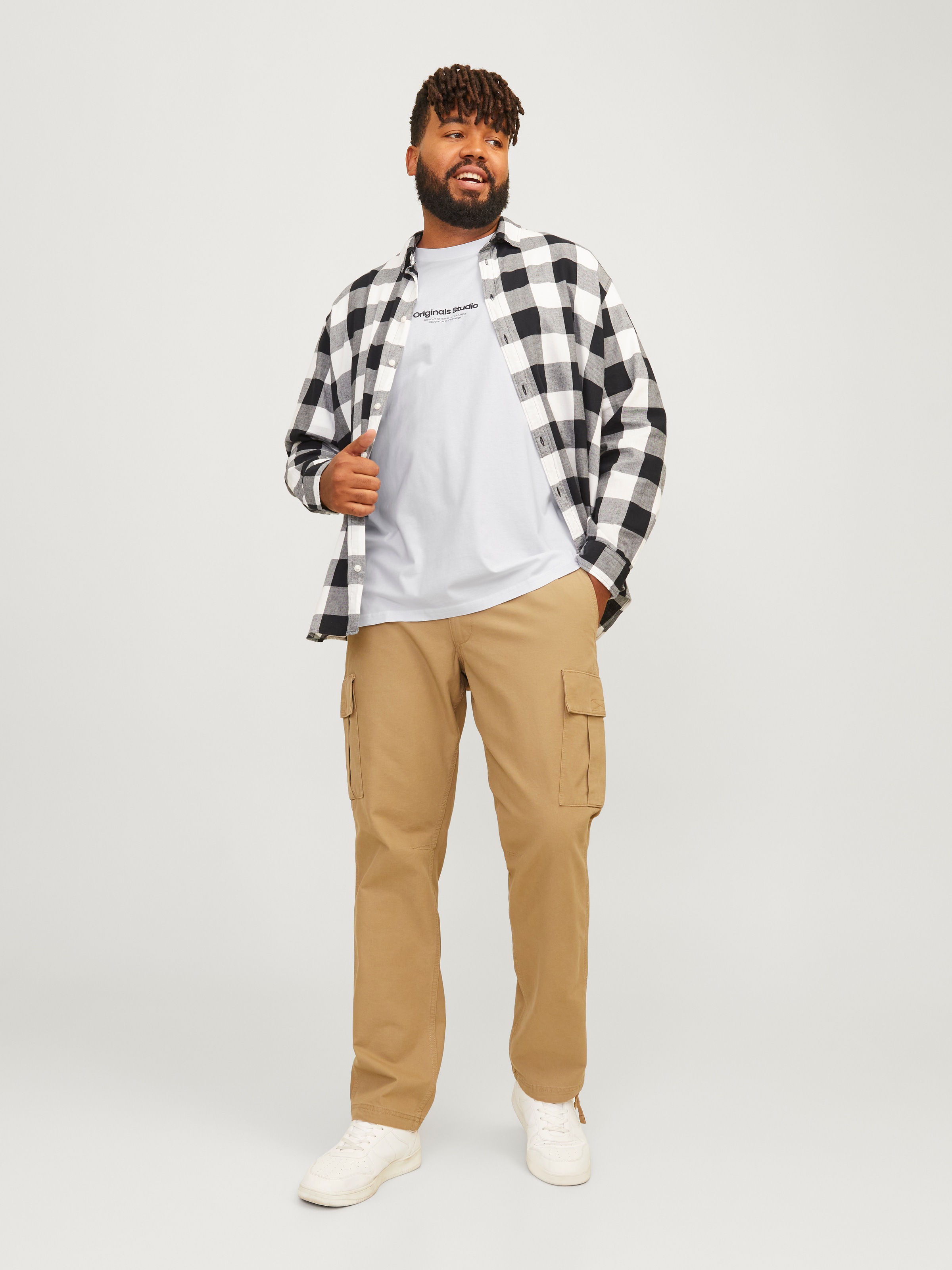 Jack & Jones PlusSize Kurzarmshirt »JORVESTERBRO TEE SS CREW NECK NOOS PLS«