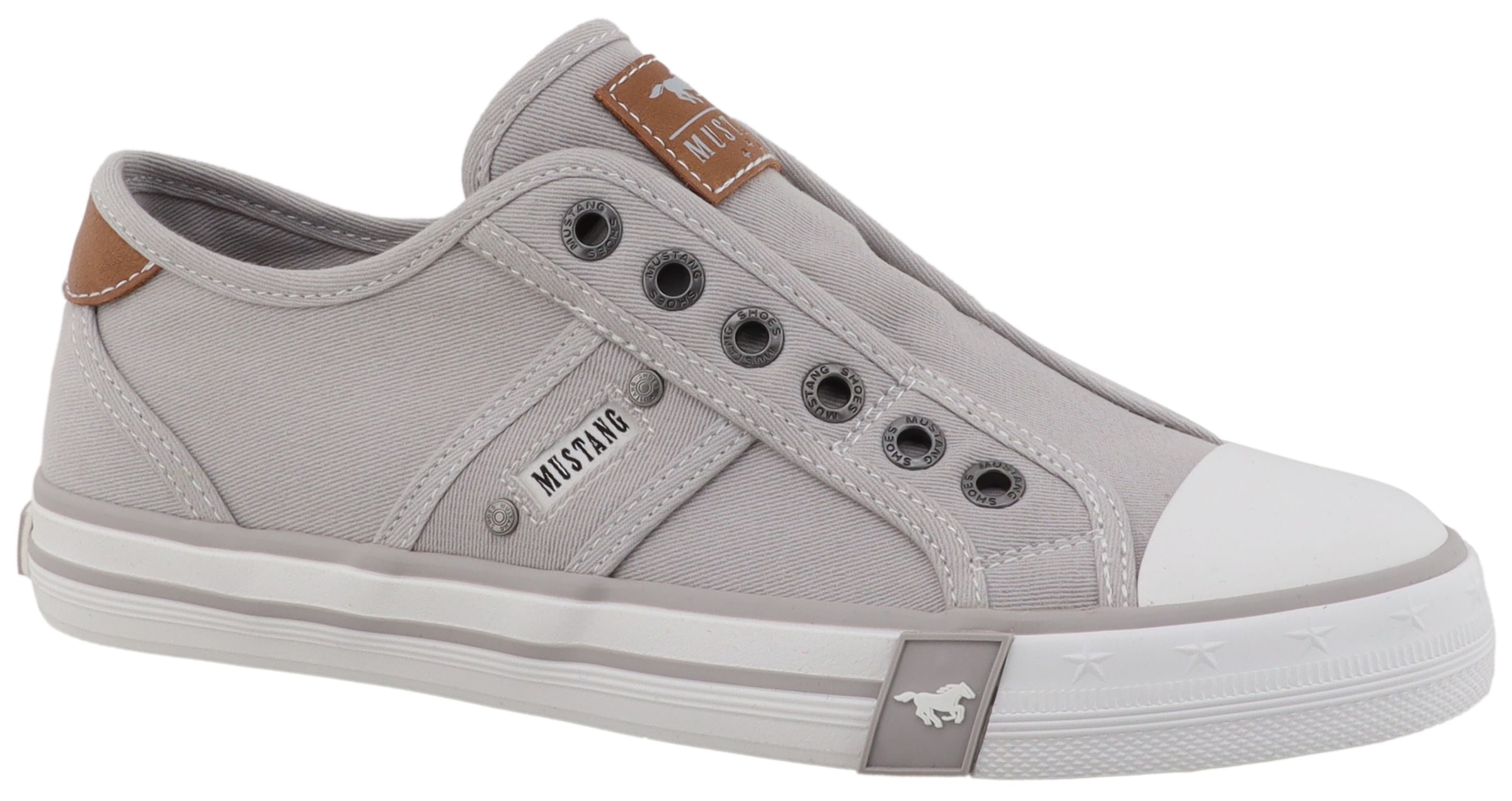 Mustang Shoes Slip-On Sneaker »Winona«  Slipper, Halbschuh mit modischen Kontrastnähten