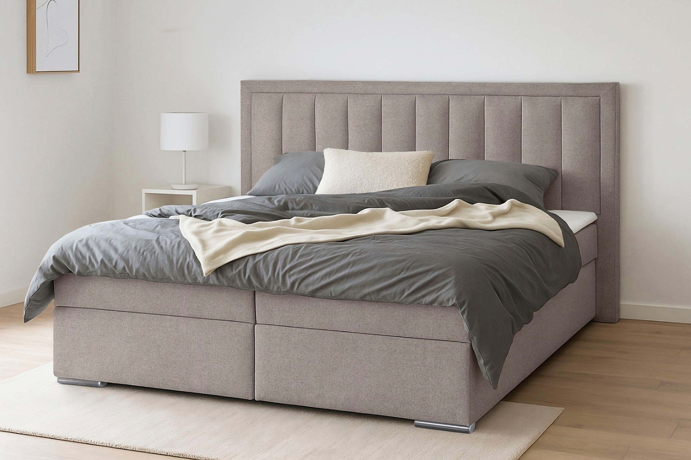 COLLECTION AB Boxbett »ATHENA inkl. Bettkasten, erhältlich in der Breite 180cm« erhältlich in verschiedenen Härtegraden, inkl. Topper
