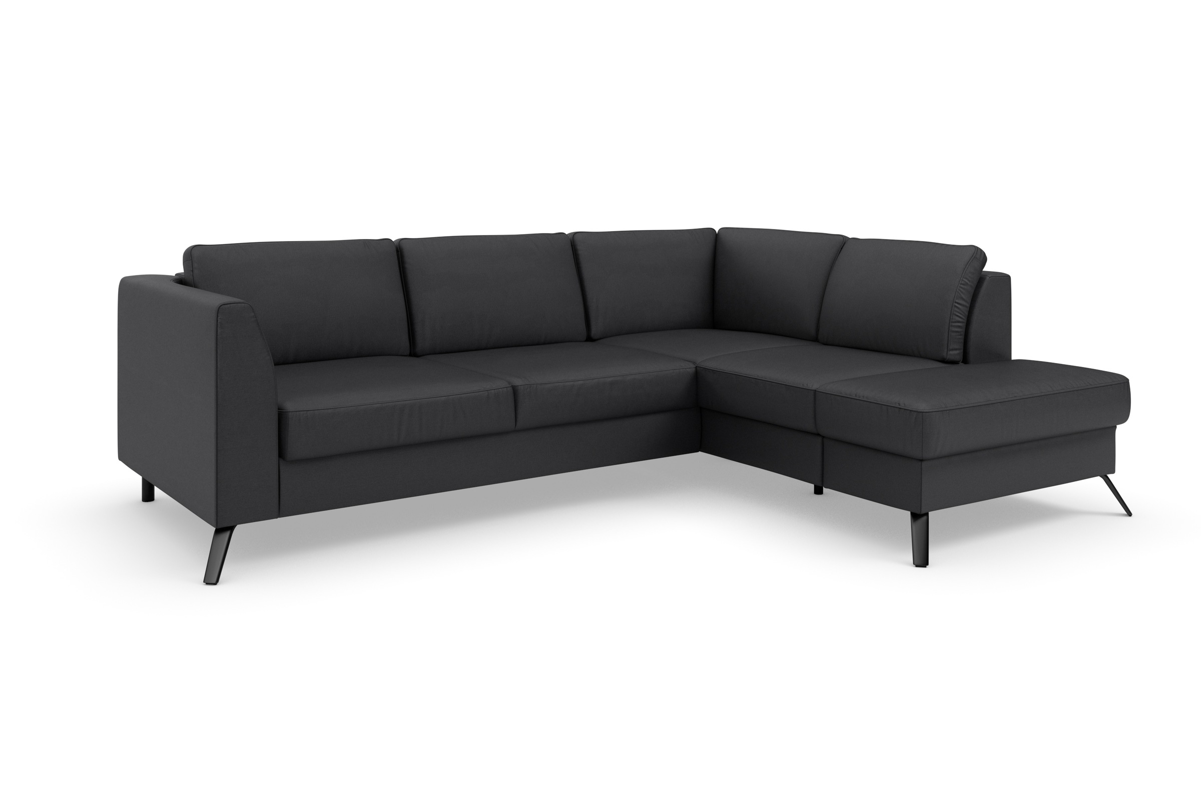 sit&more Ecksofa »Olsen L-Form«, inklusive Sitztiefenverstellung, wahlweise mit Bettfunktion, 15cm hoch