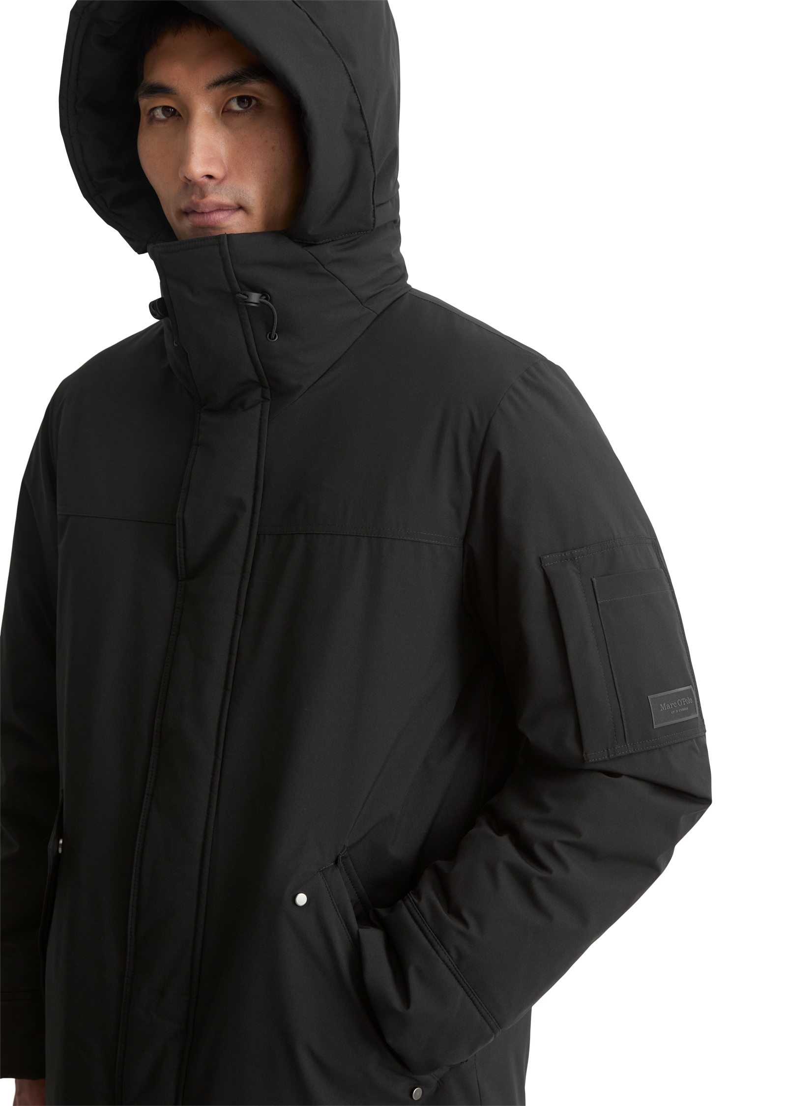 Marc O'Polo Parka mit Kapuze Weich und wasserabweisend, Winterjacke, regular fit
