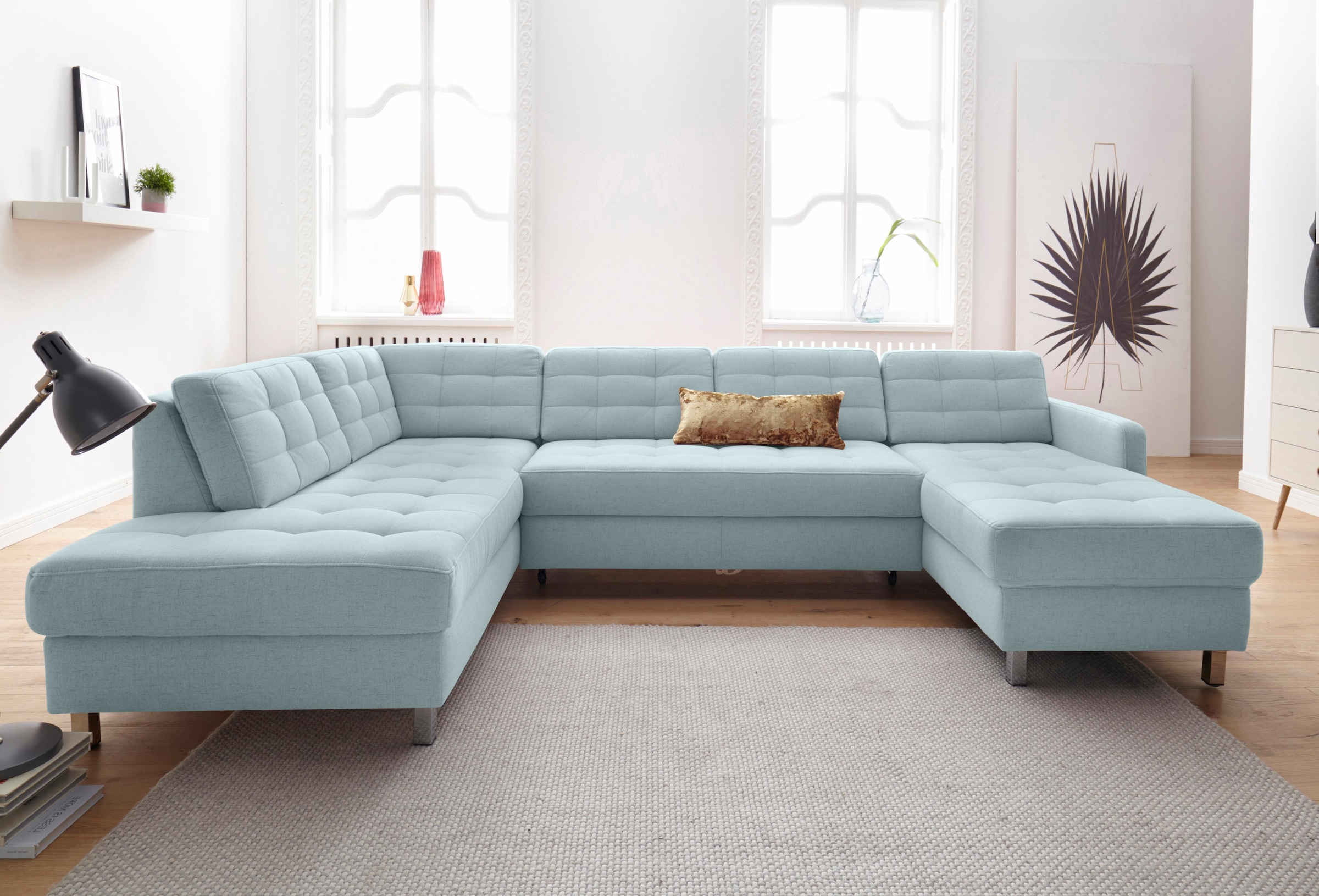 sit&more Wohnlandschaft »Picasso U-Form«, wahlweise mit Bettfunktion und Bettkasten