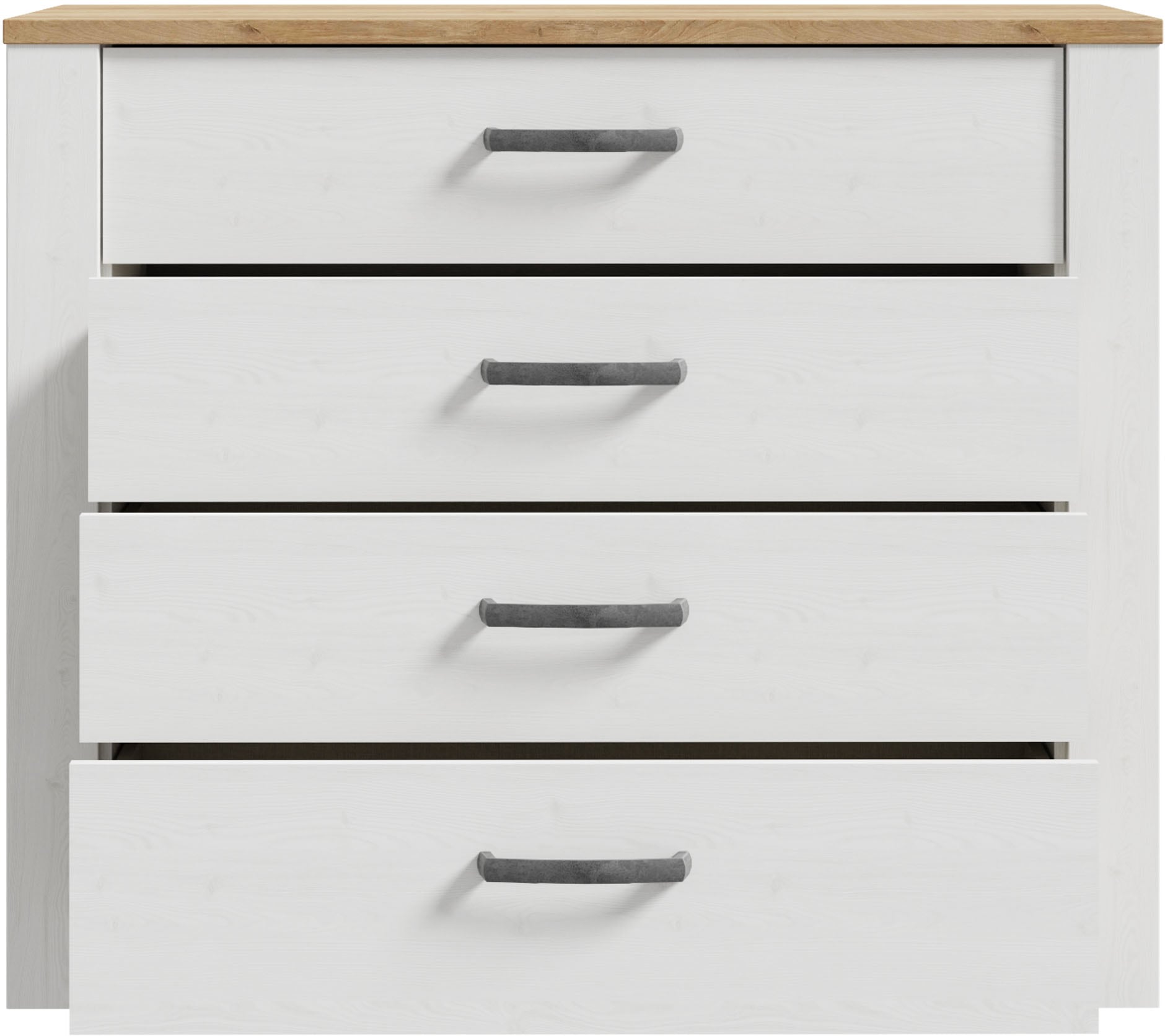 FORTE Kommode »Bohol« B/H/T 101,4/87/42 cm, 4 Schubkästen