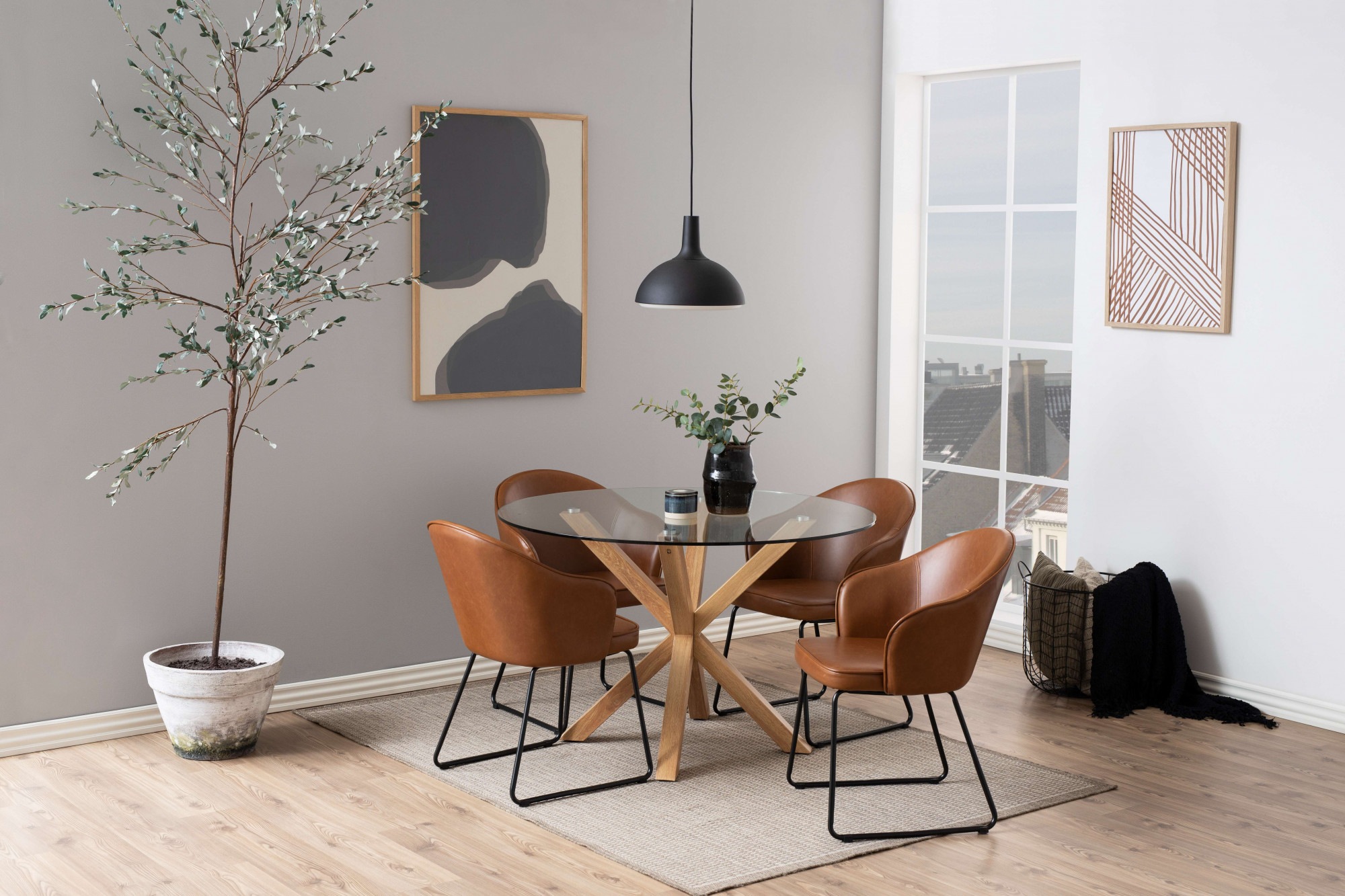 ACTONA GROUP Esstisch »Glas Esstisch Heaven, TOPSELLER! Runder Esstisch, be günstig online kaufen