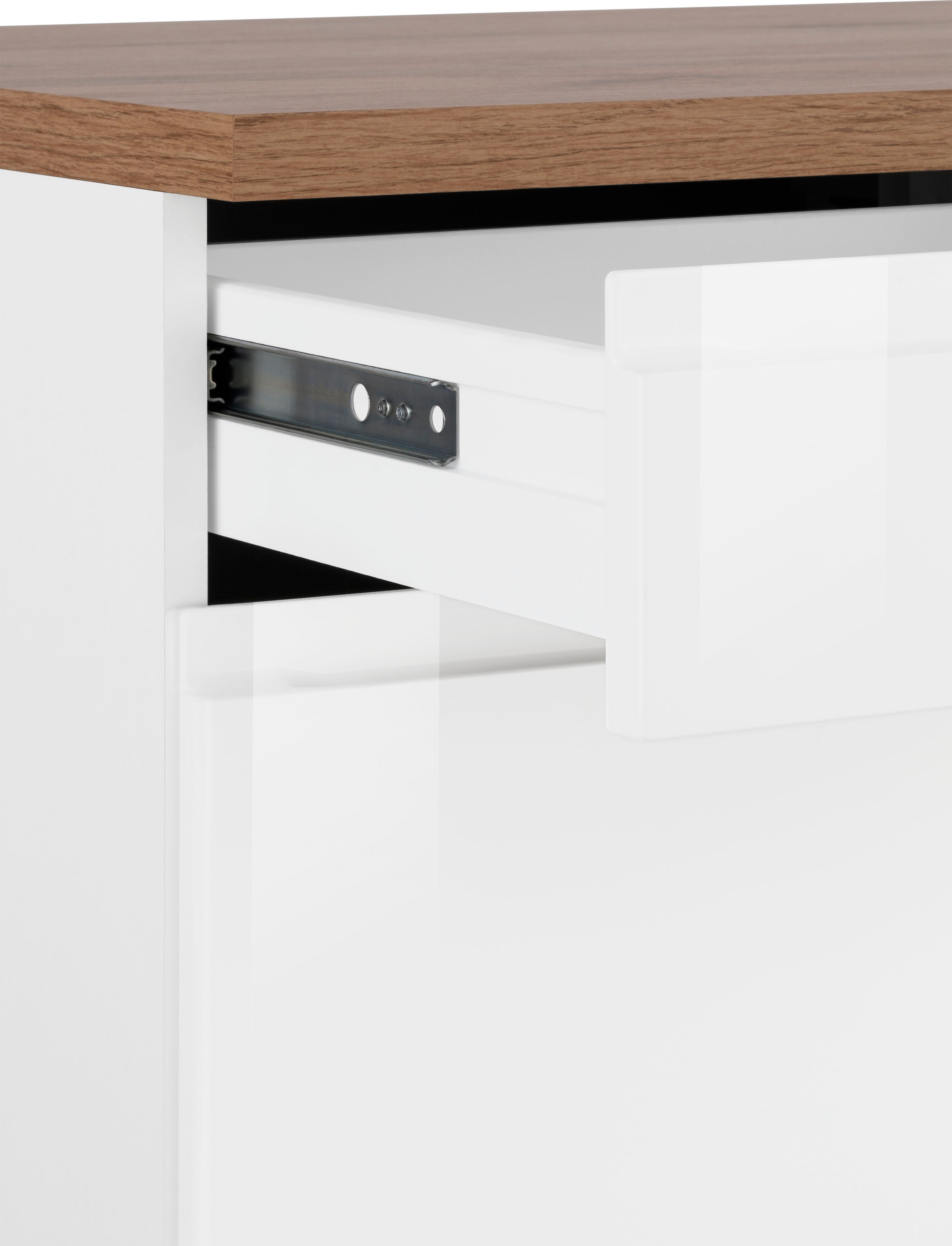 Kochstation Unterschrank »KS-Virginia«, 85 cm hoch, 150 cm breit, 3 Schubladen, 3 Türen, griffloses Design