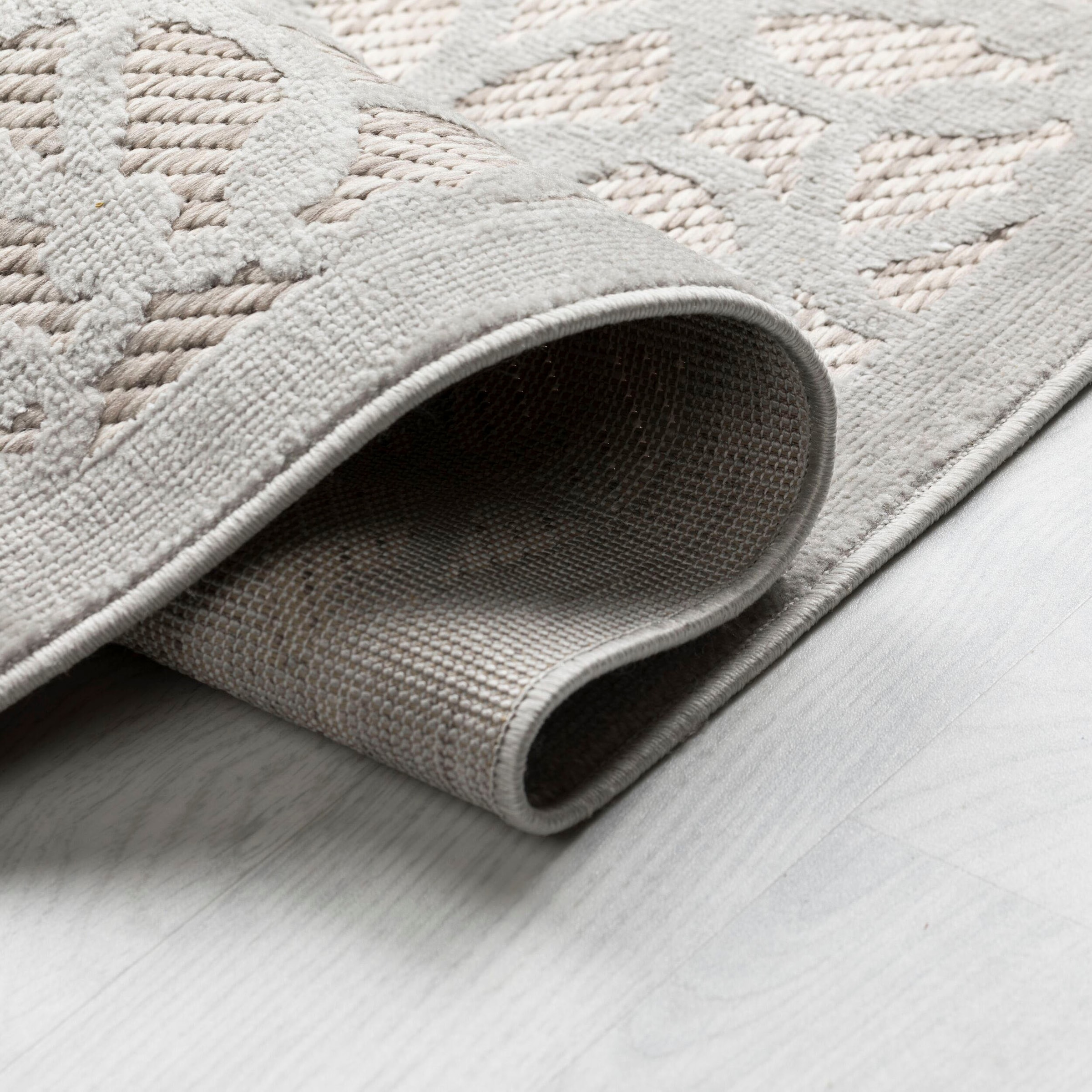 FLAIR RUGS Hochflor-Läufer »Argento«, rechteckig, 40 mm Höhe, Geometrischer Bellizi-Läufer für drinnen und draußen