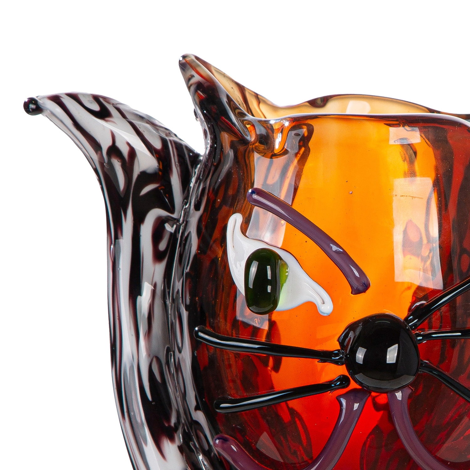 GILDE Tischvase »Gesichtsvase Katze Cat braun H. 27 cm«