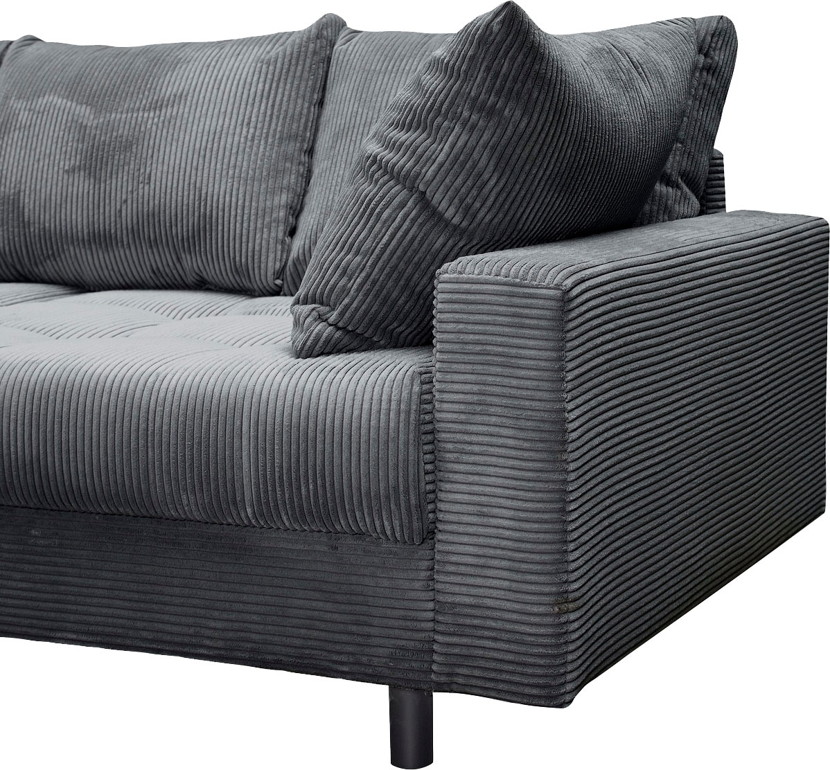 Home affaire Ecksofa Toni L-Form, inklusive Hocker und Rückenkissen
