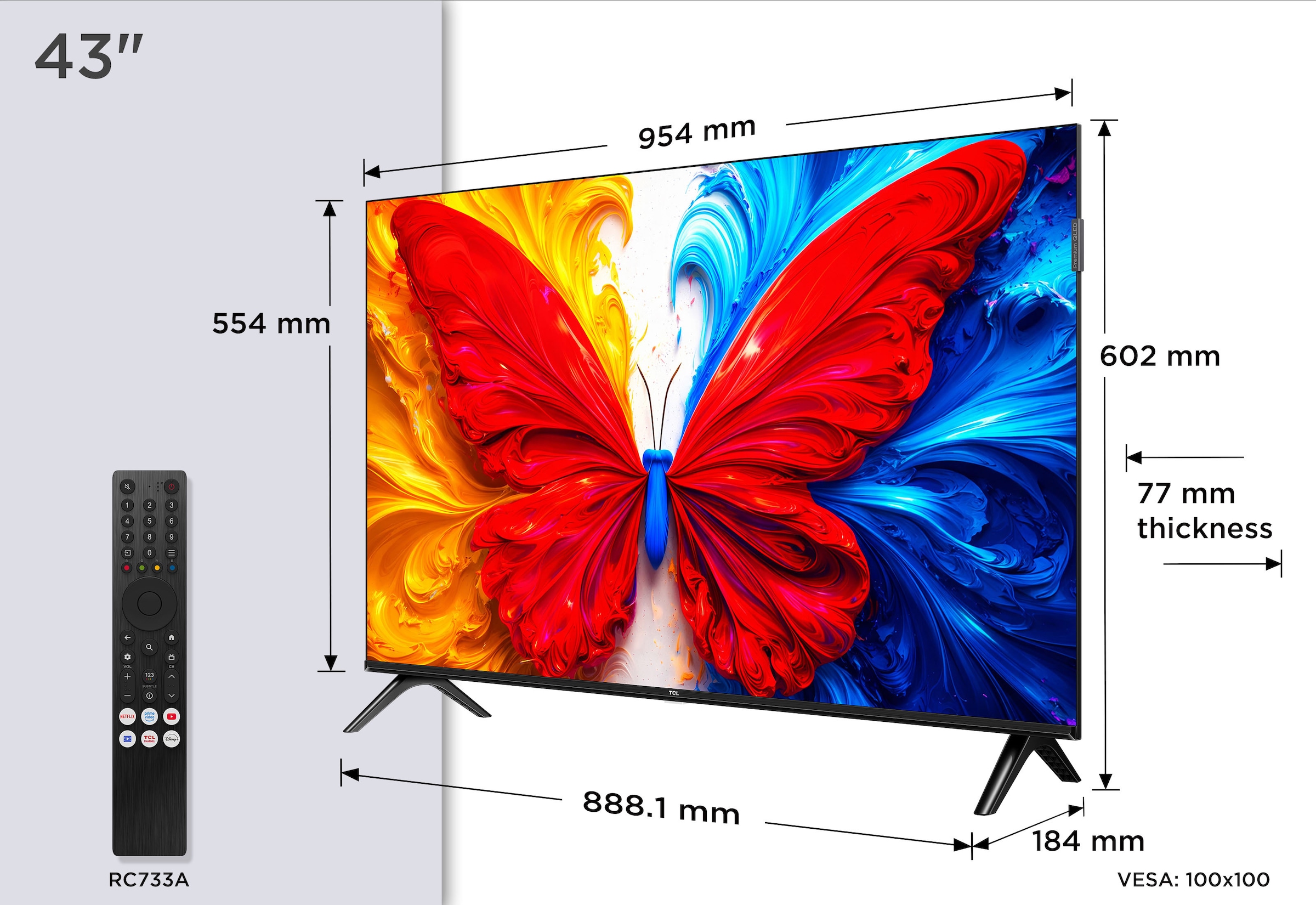 TCL LED-Fernseher »43S5L« 108 cm/43 ″ Full HD Android TV | Smart-TV