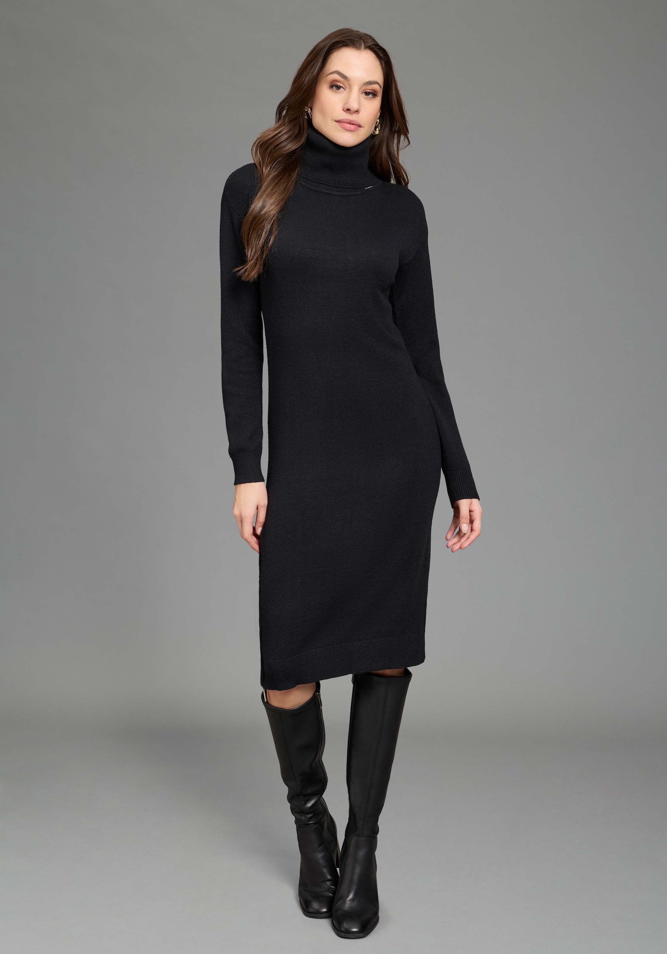 Bruno Banani Strickkleid festliche Anlässe,  kniefreie Länge,  eleganter Look