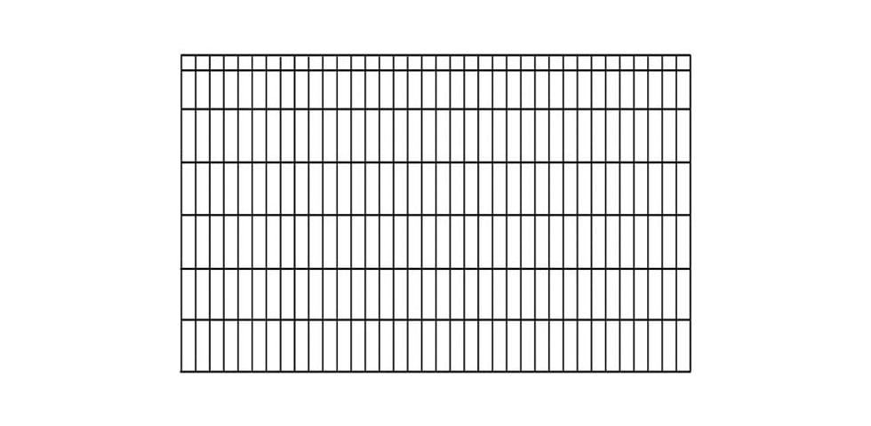 KRAUS Einstabmattenzaun »Dino-Trend-Z42«, anthrazit, 120 cm hoch, 2 m Verlängerungsmatte, 1 Pfosten