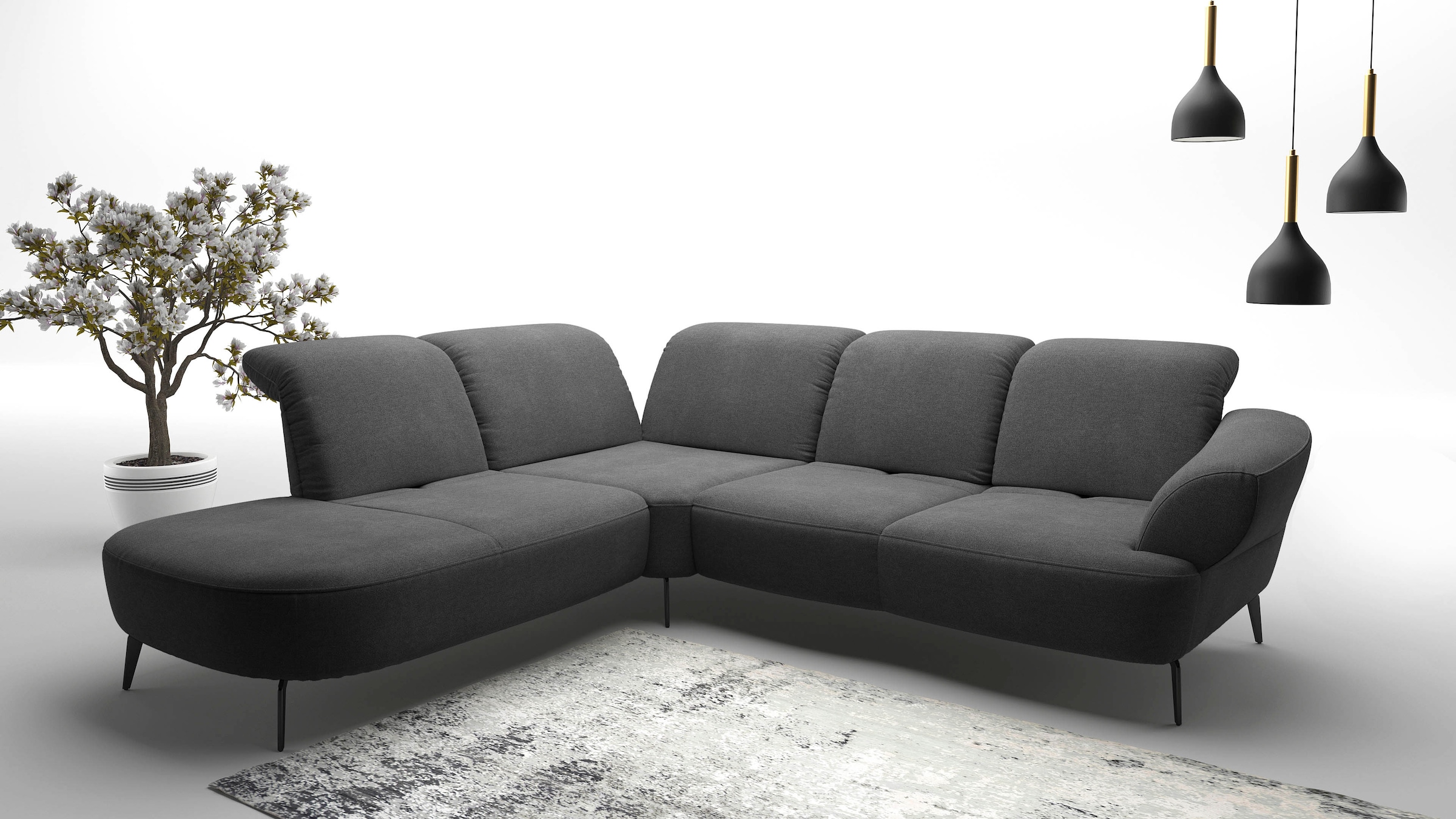 sit&more Ecksofa »Dance, L-Form, inkl. Sitztiefenverstellung« inkl. Click&S günstig online kaufen