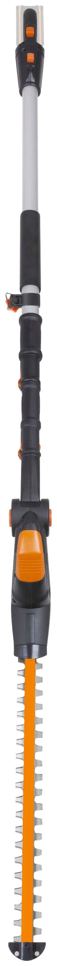 Worx Akku-Heckenschere »20V WG252E.9, Teleskopstiel 3,6m, 45cm«, Mit längenverstellbaren Teleskopstiel für hohe Reichweite bis 3.6m