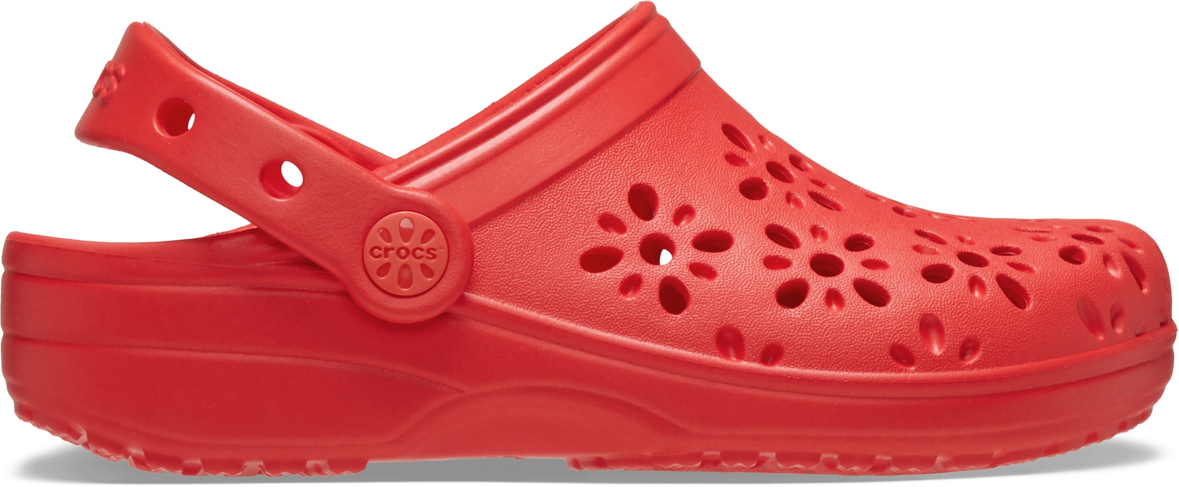 Crocs Clog »Classic Floral Cut Out Clog«, Sandale mit schwenkbarem Fersenriemen