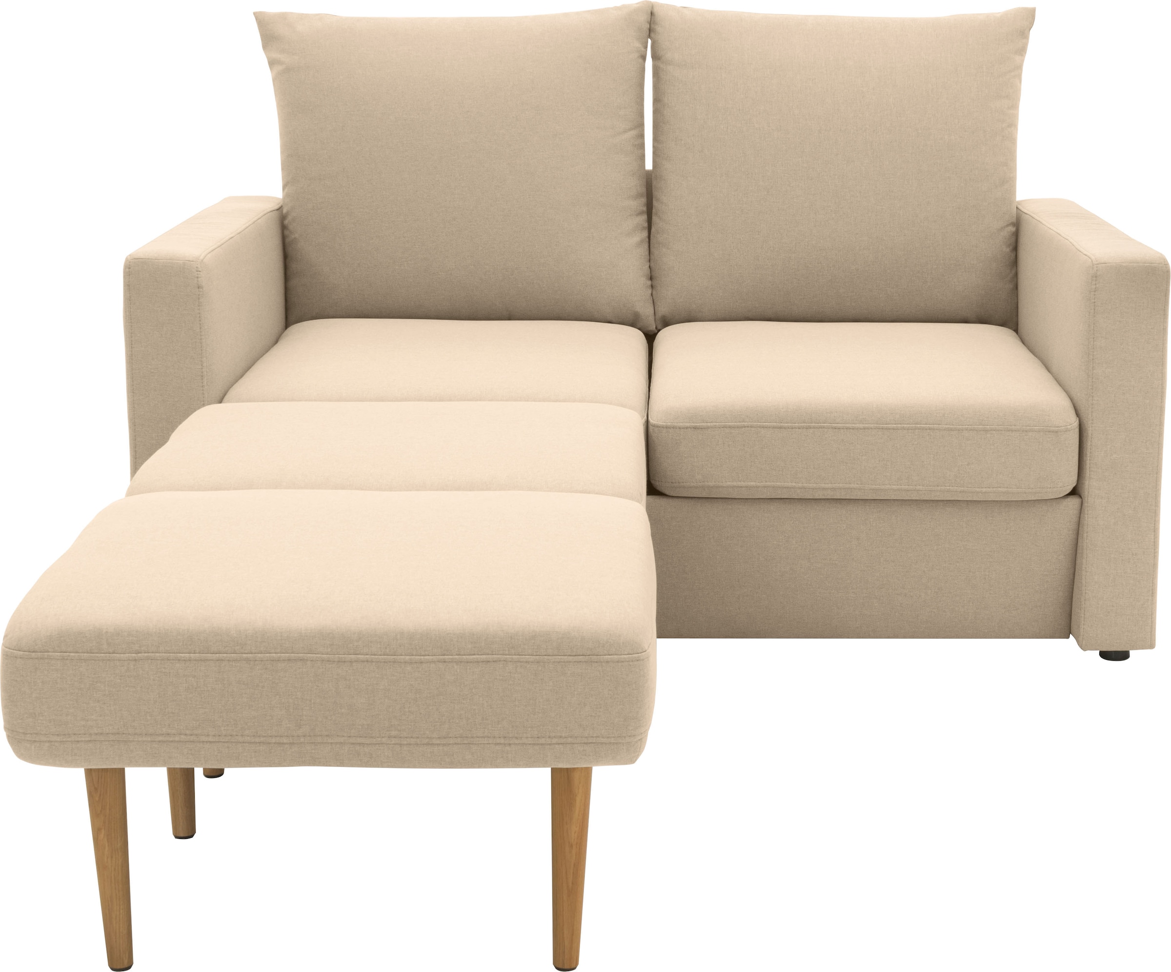 DOMO collection 2-Sitzer »Slunce, Outdoor-Raumwunder«, 2-Sitzer inkl. 2 Hocker, Outdoor geeignet