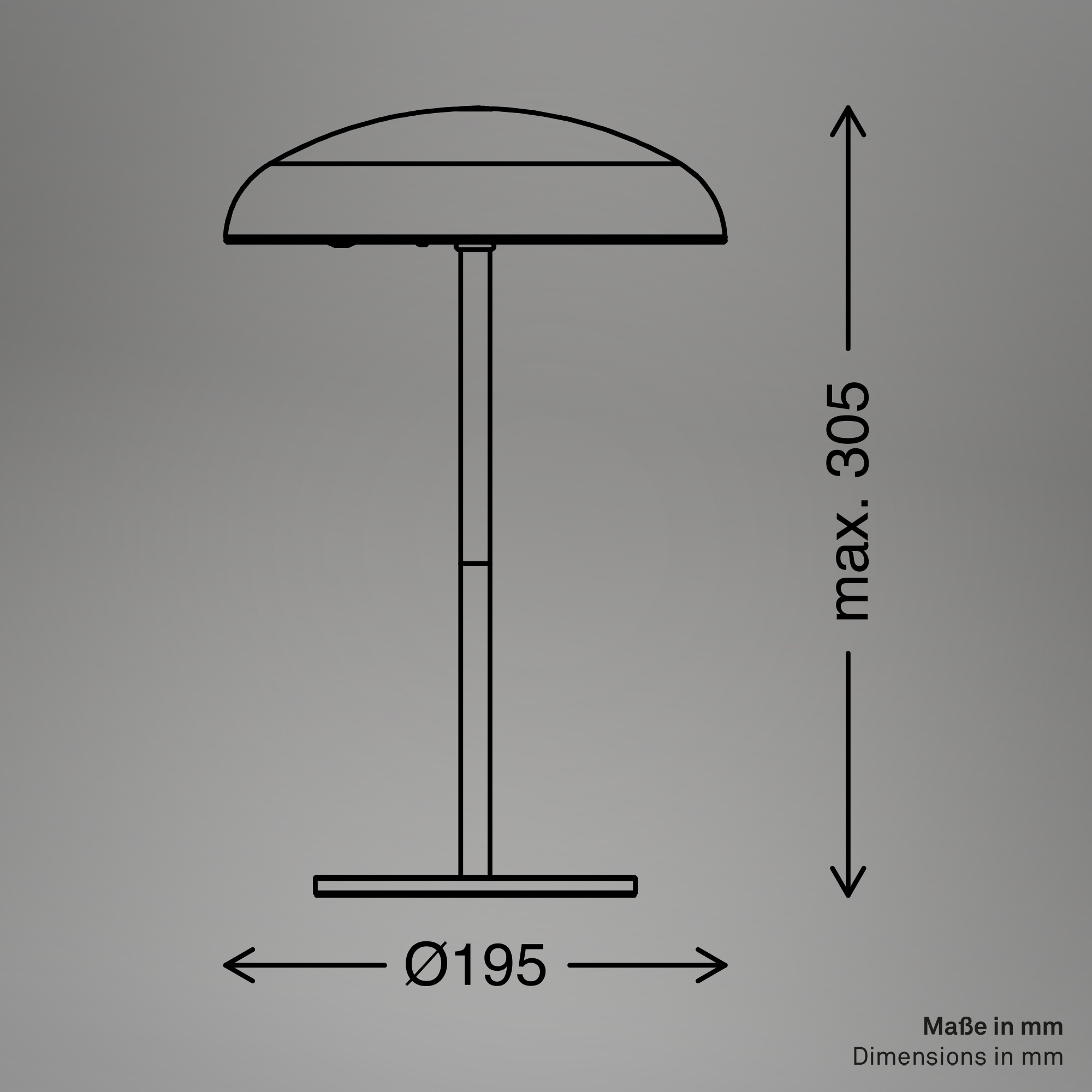 Briloner Leuchten LED Außen-Tischleuchte »CAXA 7573015«