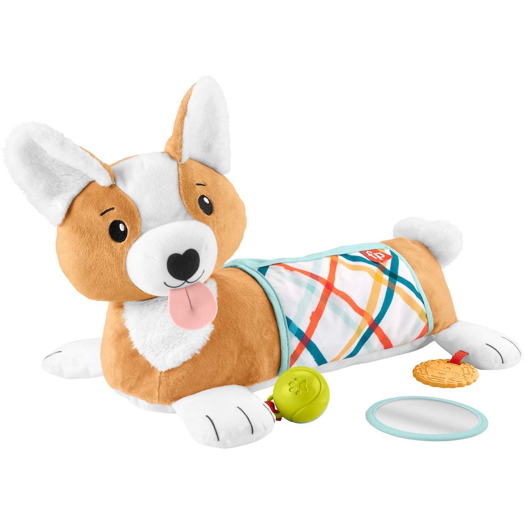 Fisher-Price® Greifspielzeug »3in1 Hündchen Spielkissen für Bauchlage mit 3 Spielzeugen«