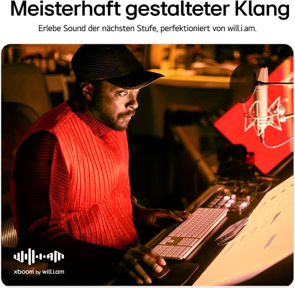 LG wireless In-Ear-Kopfhörer »xboom Buds Plus«, Bluetooth, Active Noise Cancelling (ANC)-Freisprechfunktion-UV-Reinigung-Sprachsteuerung-kompatibel mit Siri-integrierte Steuerung für Anrufe und Musik