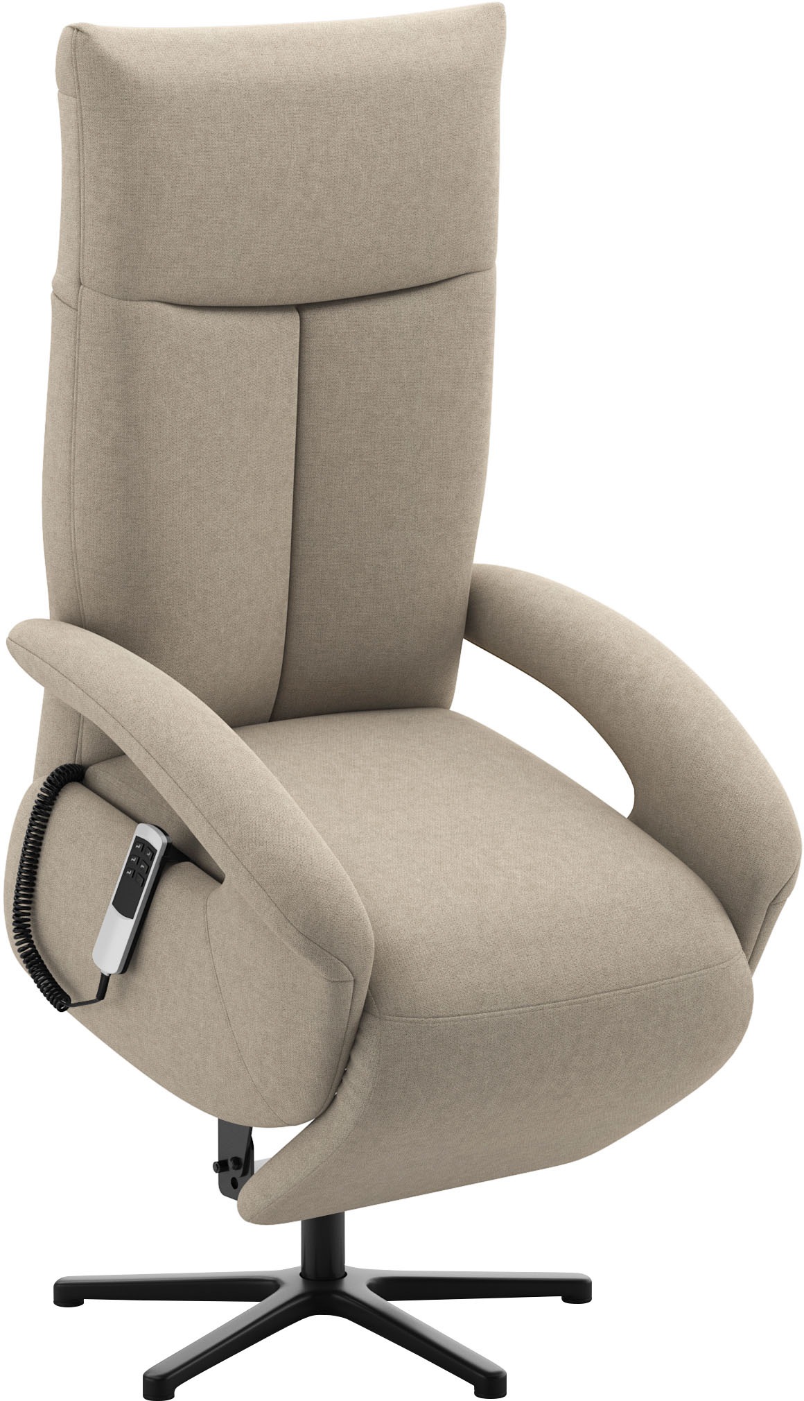 sit&more TV-Sessel »Emely, inkl. Kopfteilverstellung & 360° Drehfunktion«, wahlweise mit 2 Motoren, Akku & Aufstehhilfe