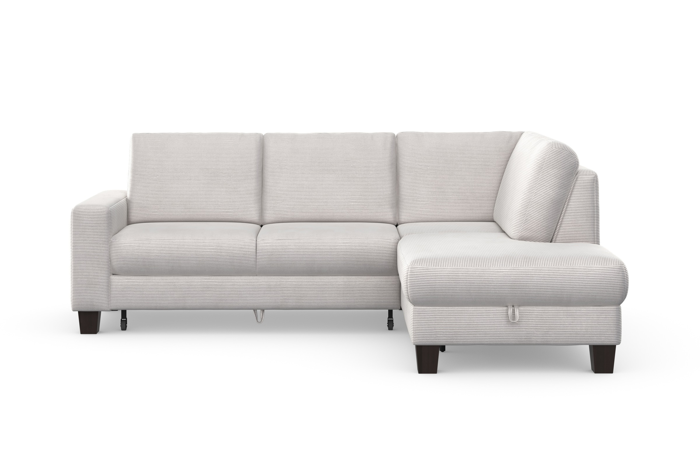 Home affaire Ecksofa »Summer L-Form«, mit Ottomane, mit oder ohne Bettfunktion und Bettkasten, Cord-Bezug