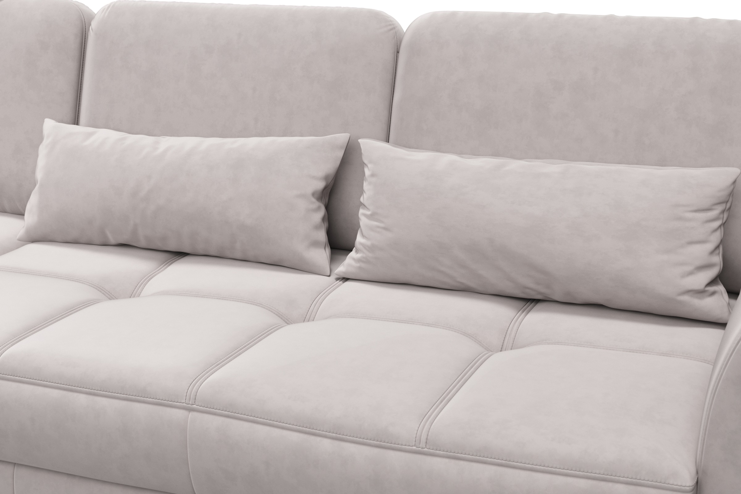 sit&more Ecksofa »Bendigo L-Form«, inklusive Sitztiefenverstellung, Bodenfreiheit 12 cm, in 2 Fußfarben