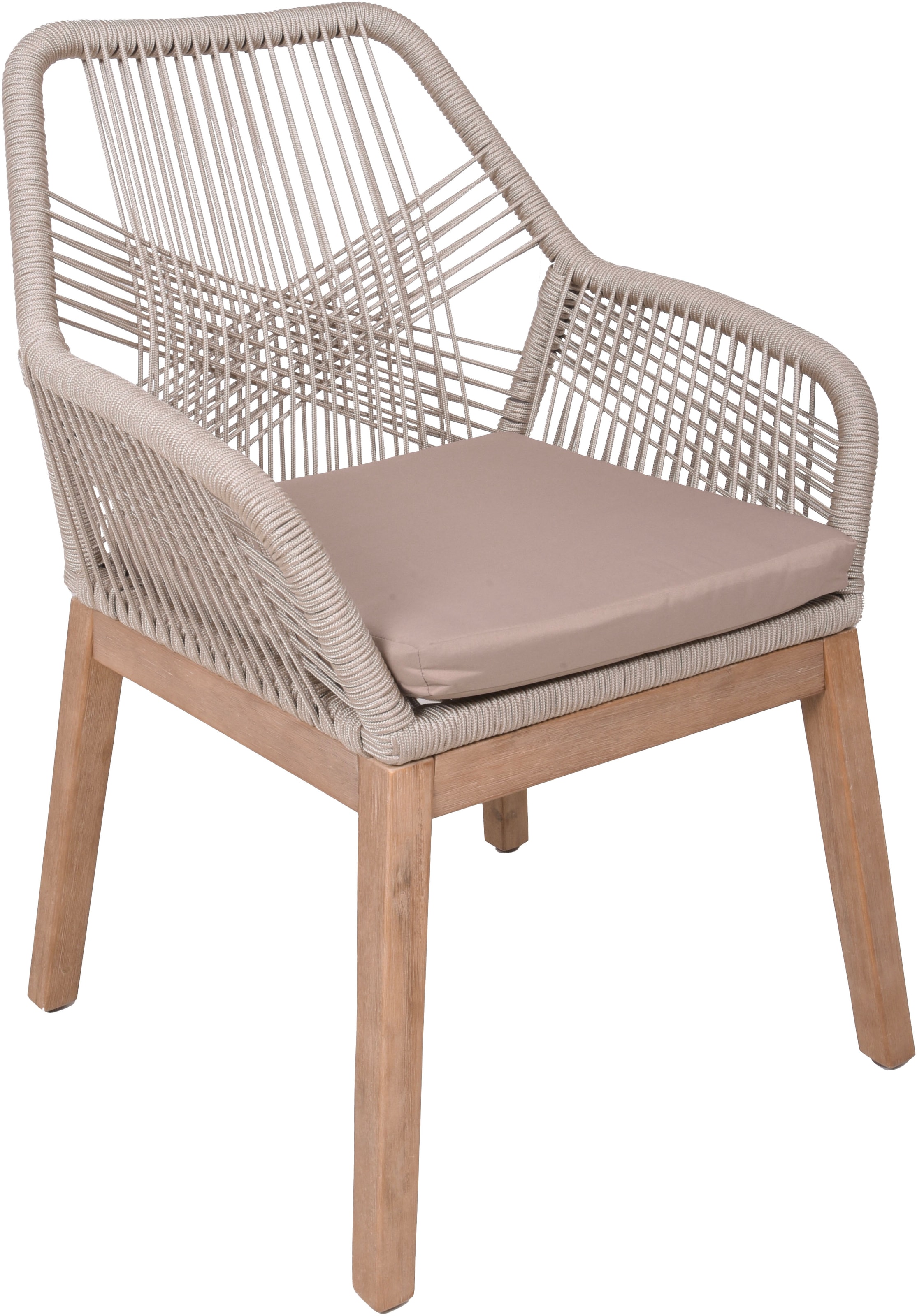 Garden Pleasure Armlehnstuhl »POMONA, braun, 4er Set« (Set) 4 Stk. braun günstig online kaufen