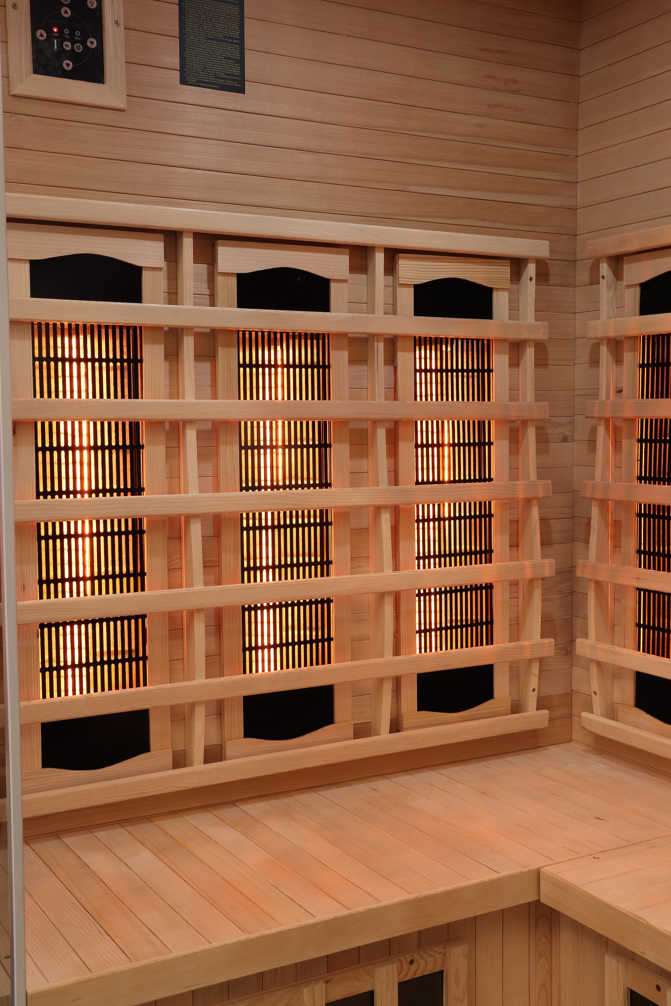 Sanotechnik Infrarotkabine »SUPREME« mit 6 Vollspektrumstrahler und 3 Carbon Heizplatten