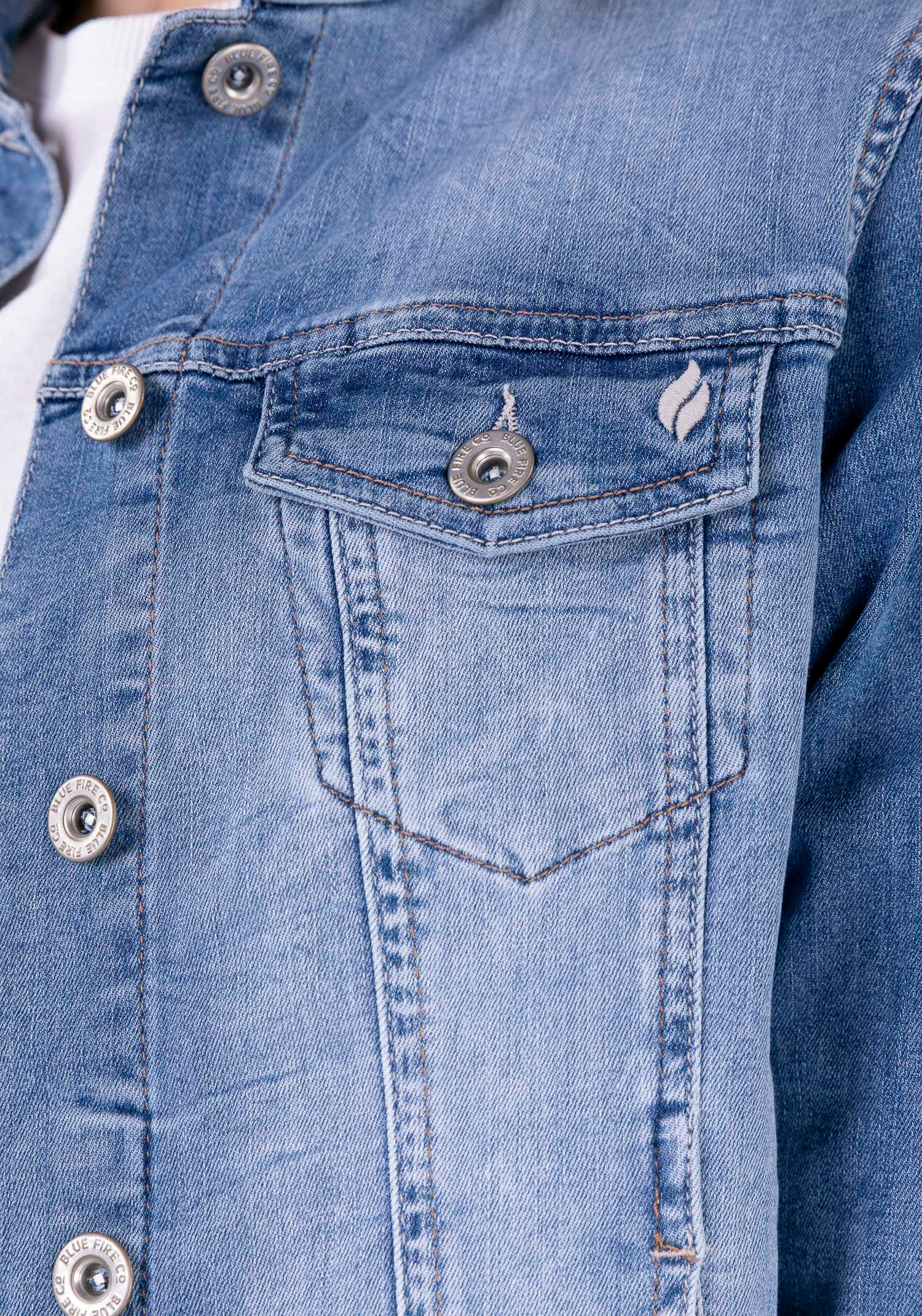 bequem aus FIRE kaufen elastischer Denim-Qualität BLUE Jeansjacke »GIPSY«,