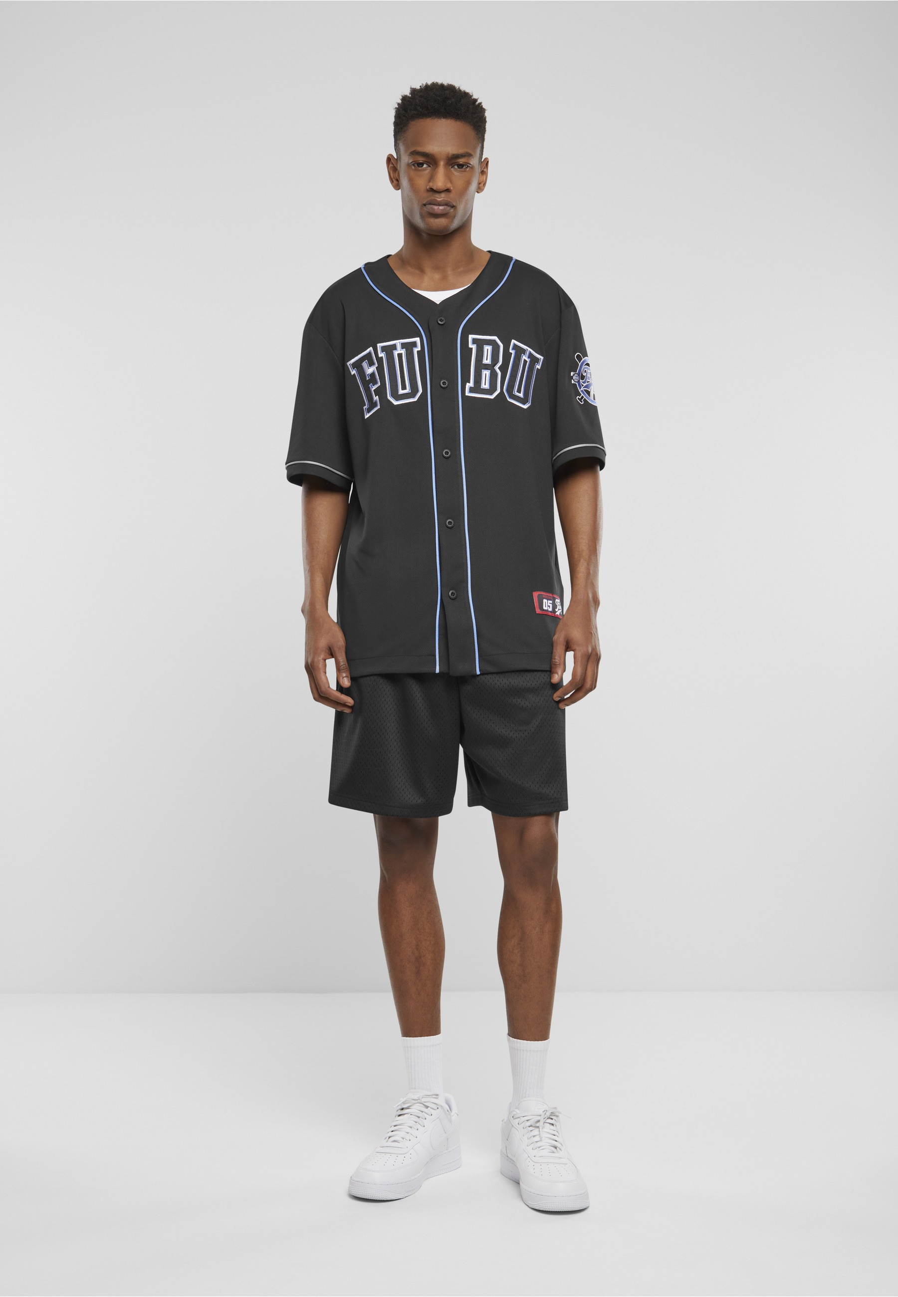 Fubu Shorts »Fubu Herren FM242-005-1 Fubu Varsity Mesh Shorts«