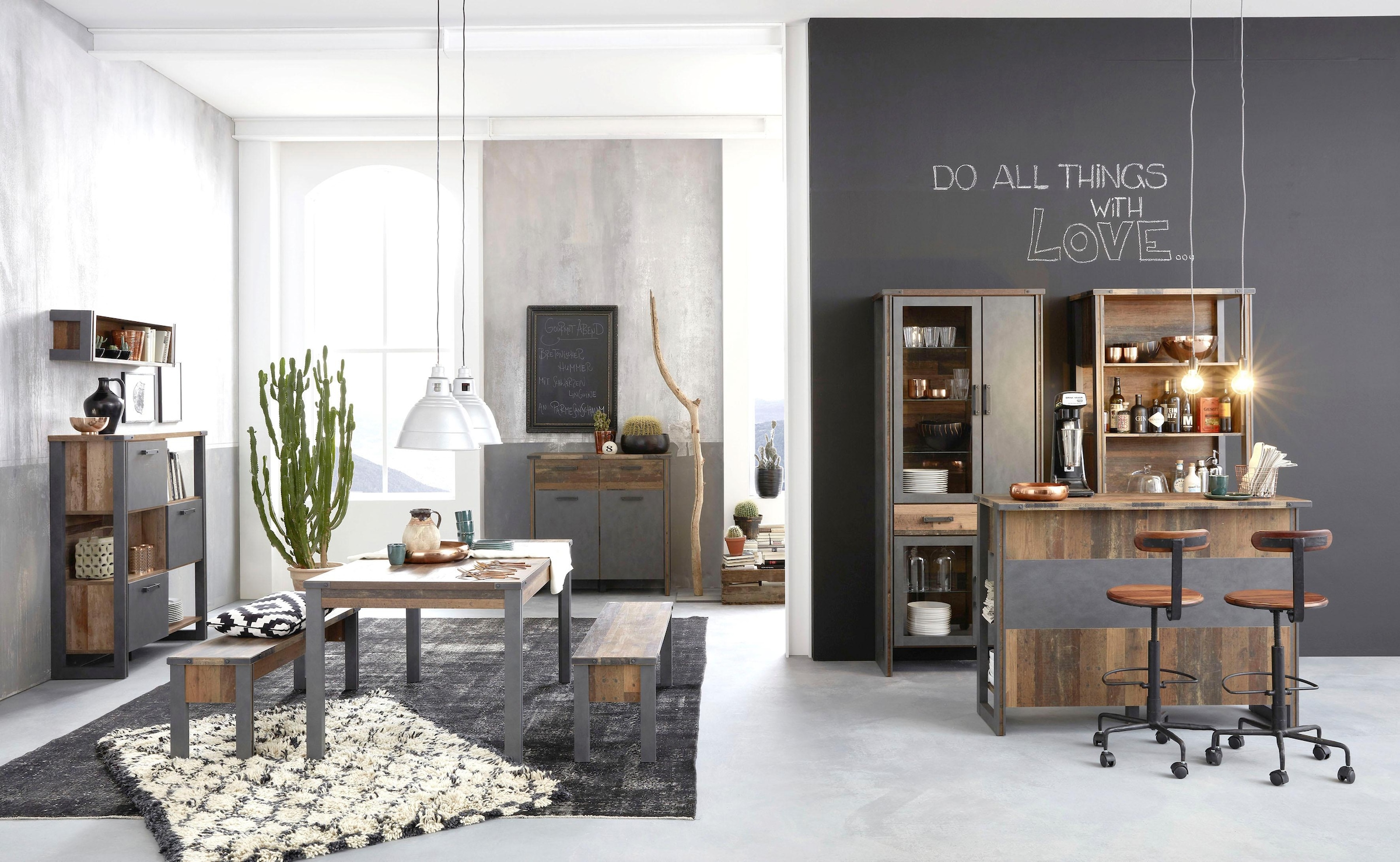 Home affaire Sitzbank »Bristol«, Esszimmerbank mit Platz für 2 Personen - (B/T/H) 140/35/44 cm